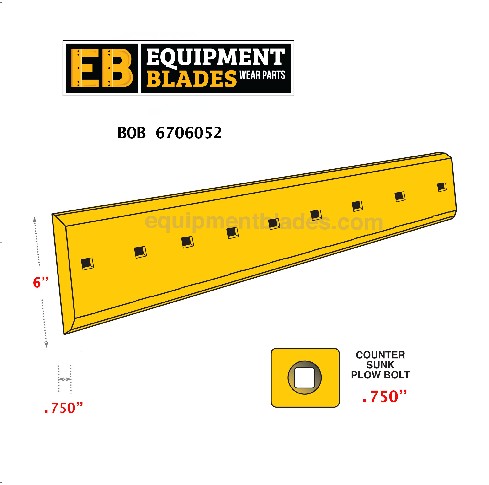 BOB 6706052-Equipment Blades-Equipment Blades Inc