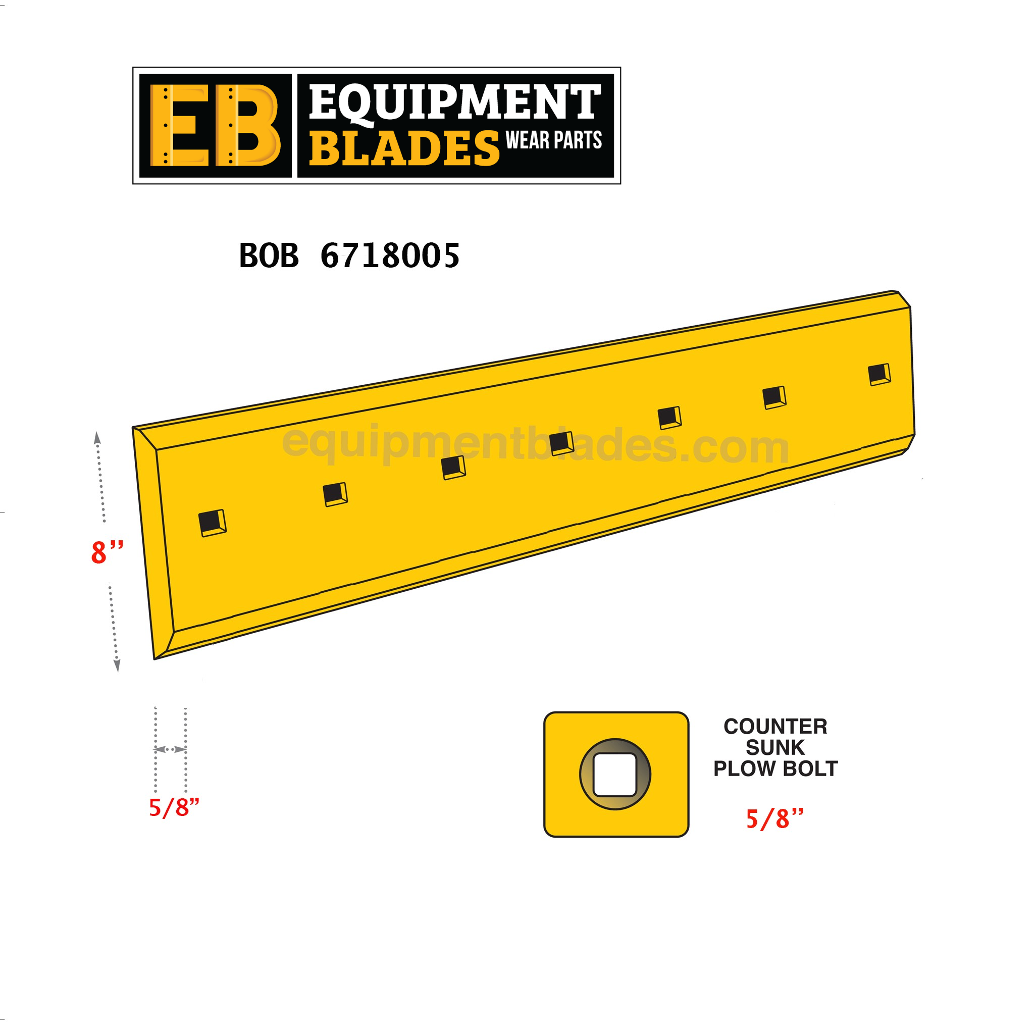 BOB 6718005-Equipment Blades-Equipment Blades Inc