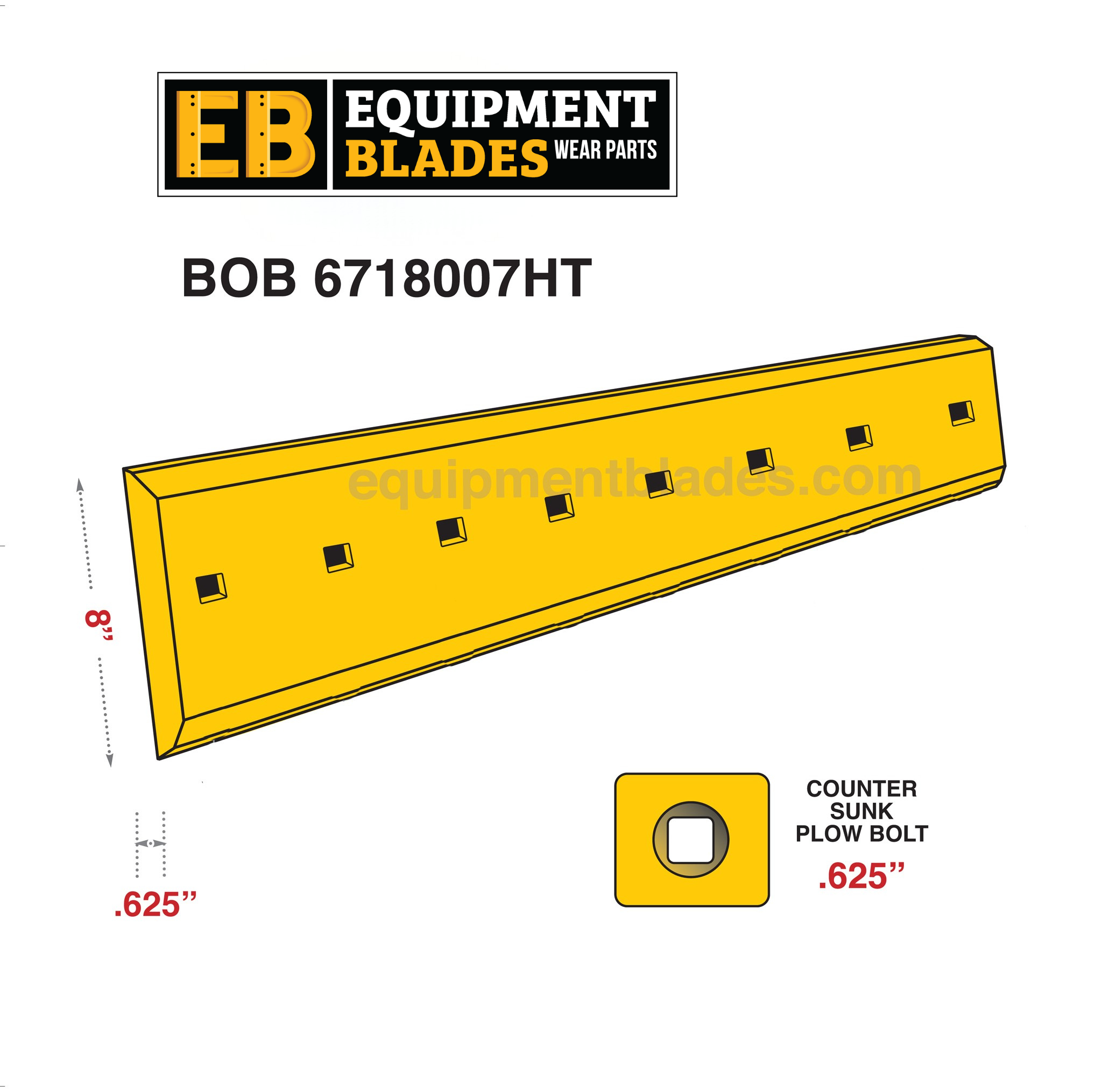 BOB 6718007HT-Equipment Blades-Equipment Blades Inc
