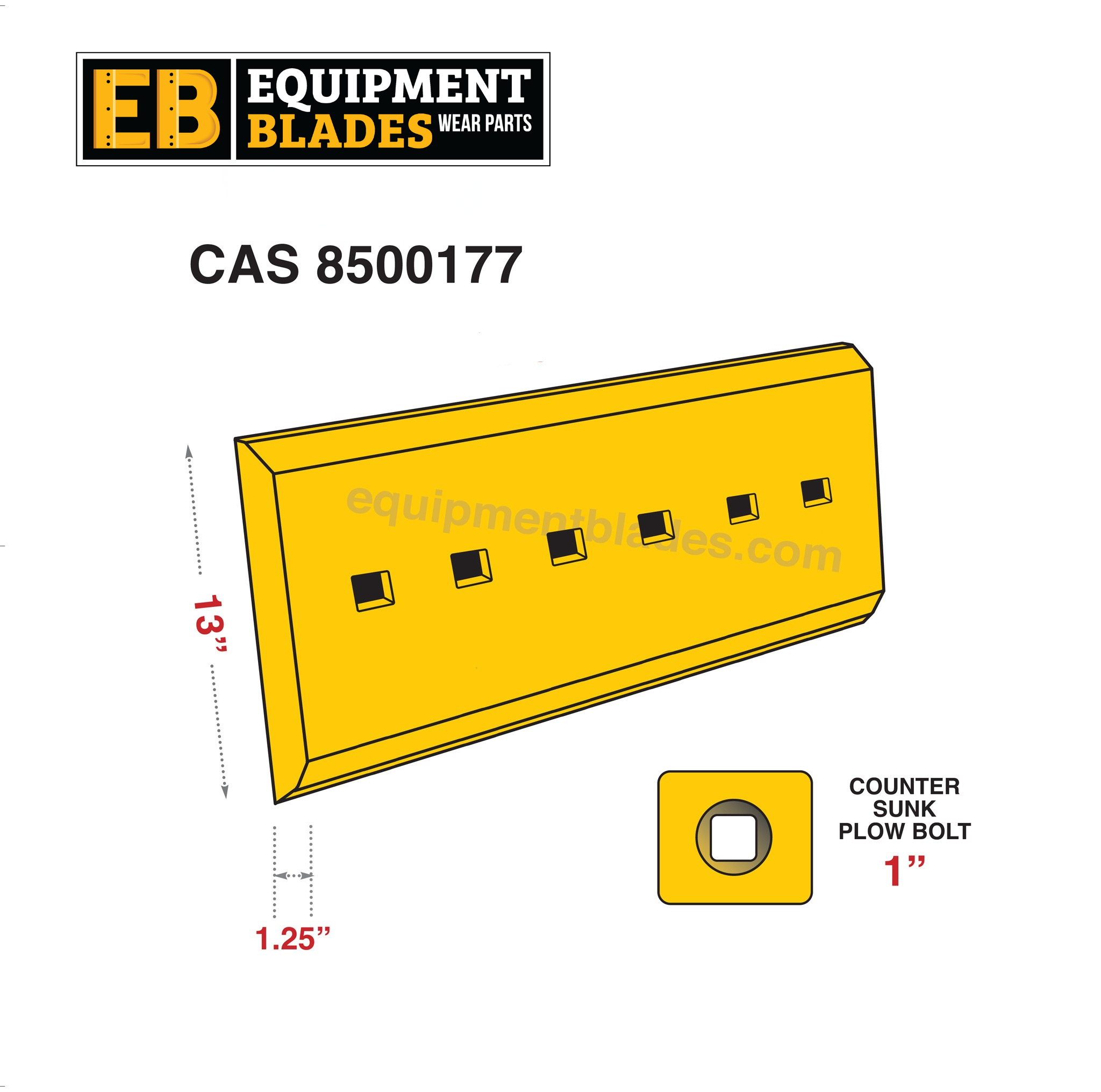 CAS 8500177-Equipment Blades-Equipment Blades Inc