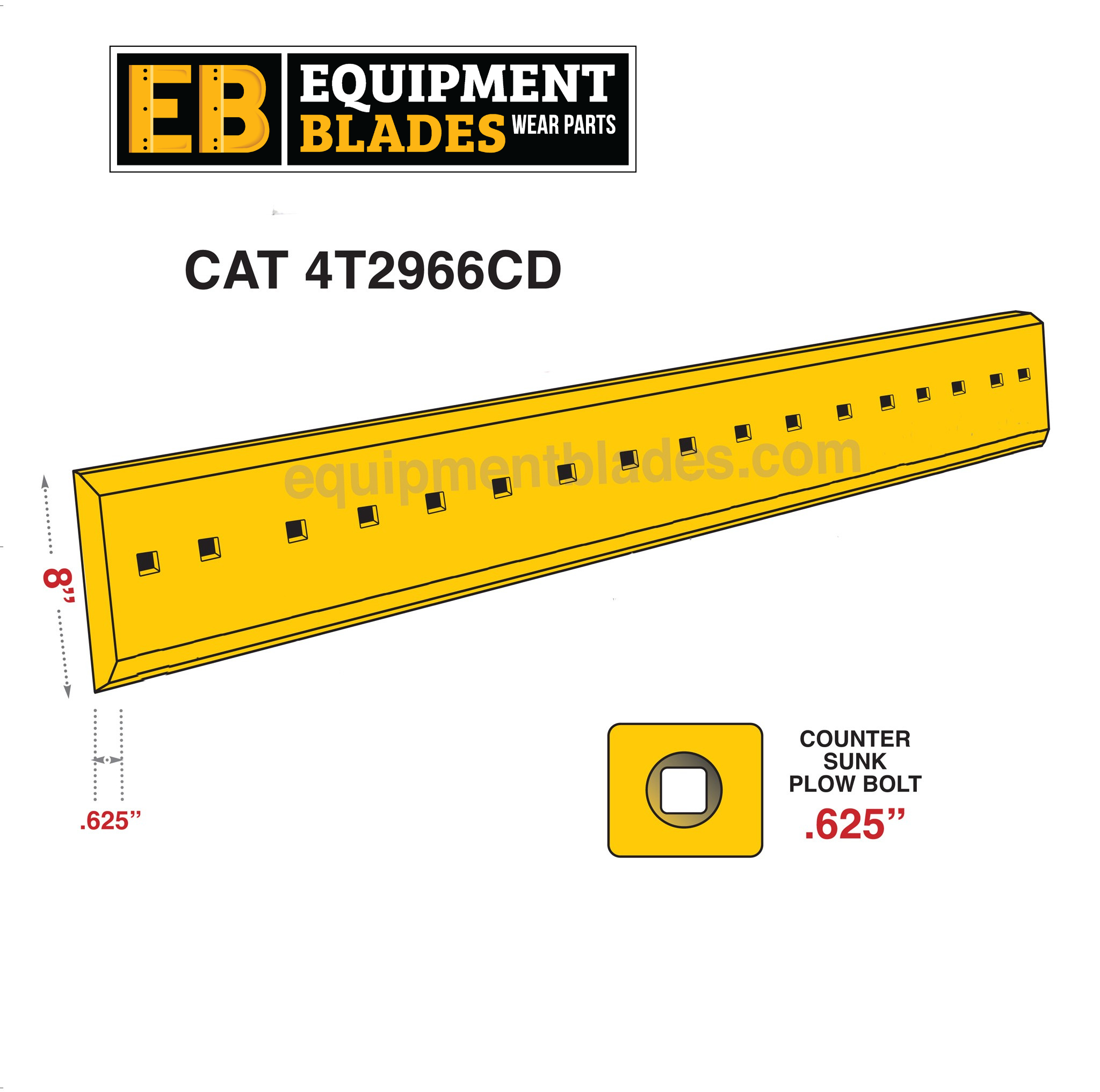CAT 4T2966CD-Cutting Edges-Equipment Blades Inc-Equipment Blades Inc