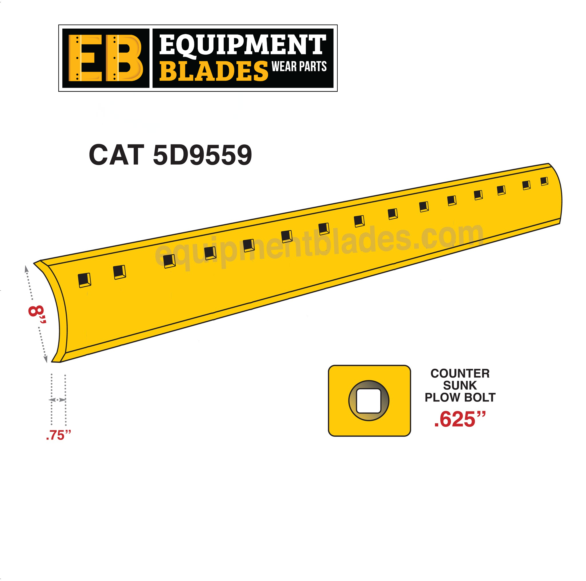 CAT 5D9559-Grader Blades-Equipment Blades Inc-Equipment Blades Inc