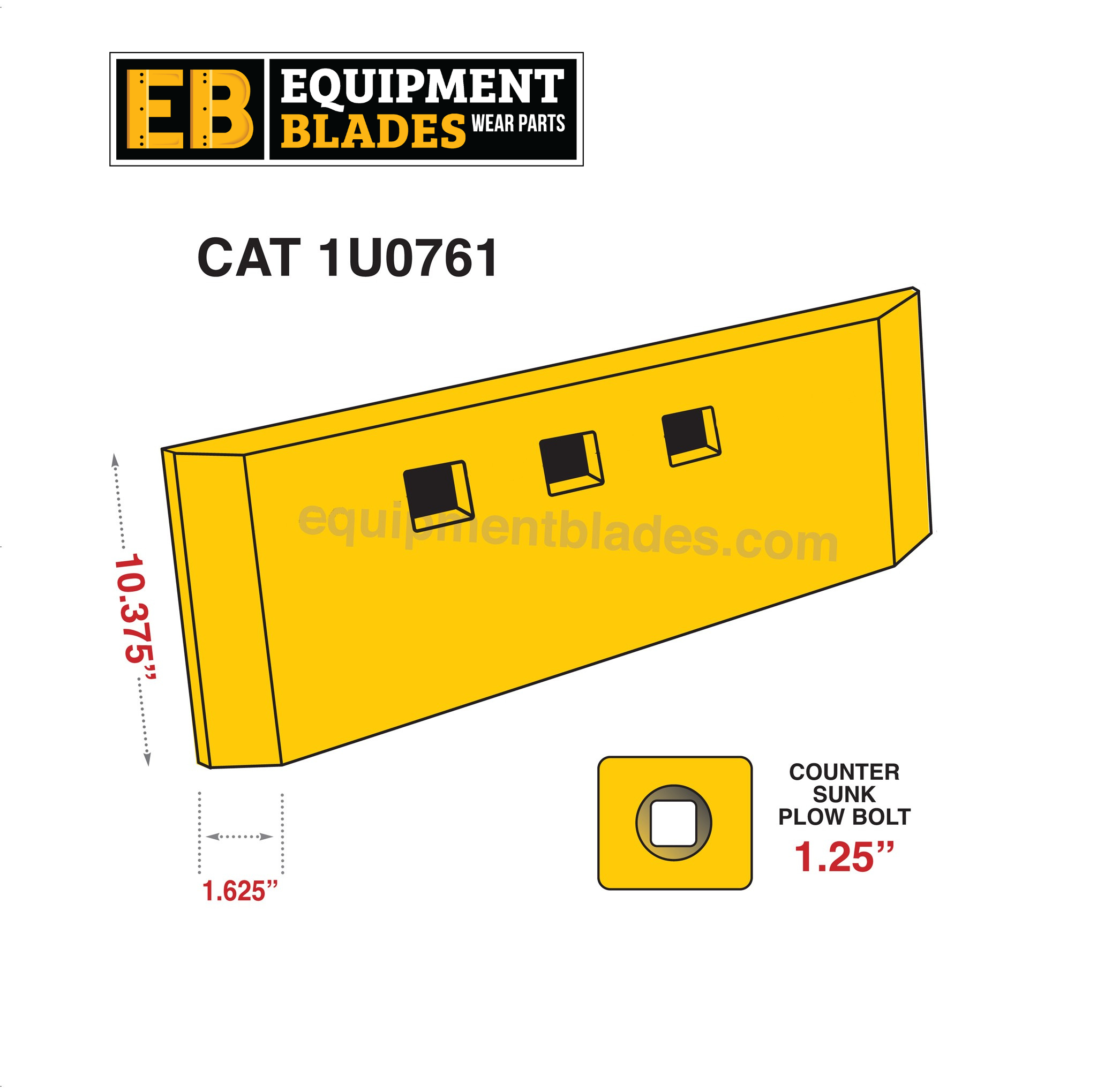 CAT 962 G Loader Bucket Edges Kit-Equipment Blades Inc-Equipment Blades Inc
