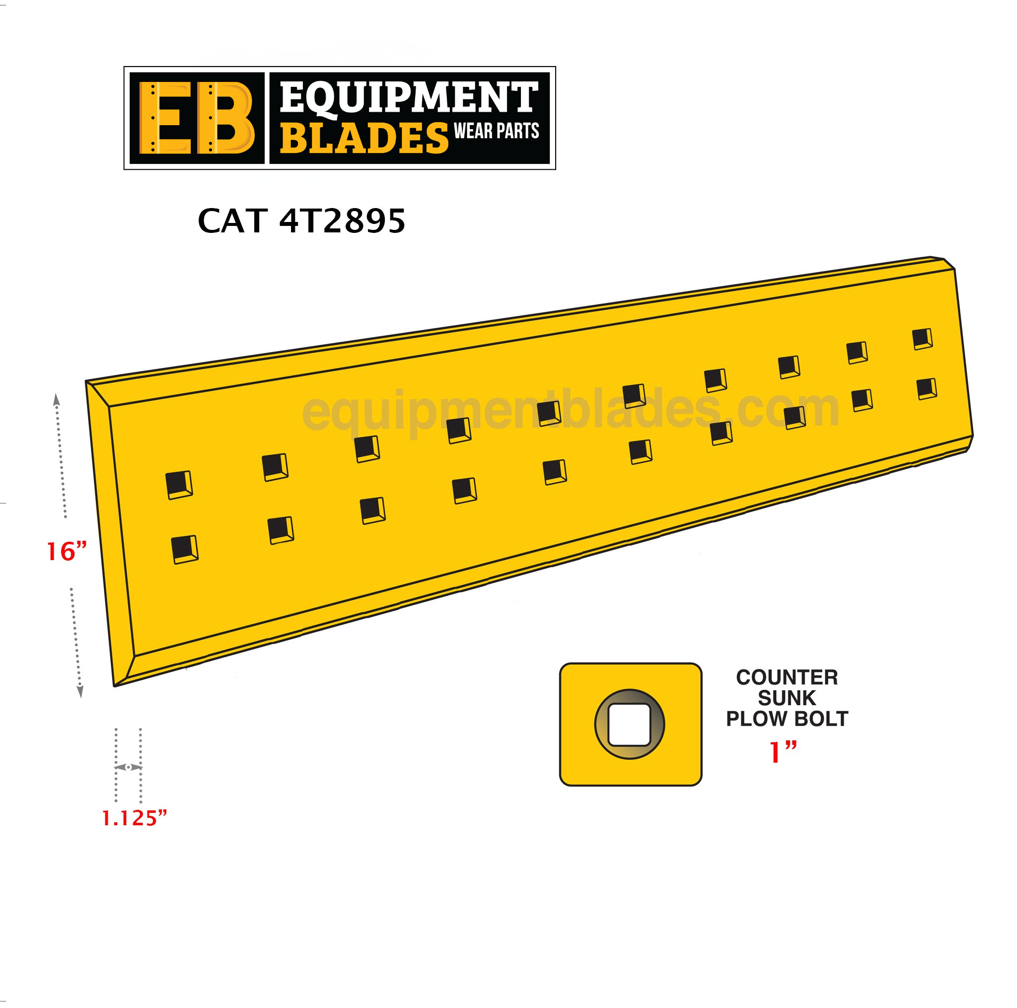 CAT 4T2895-Equipment Blades-Equipment Blades Inc