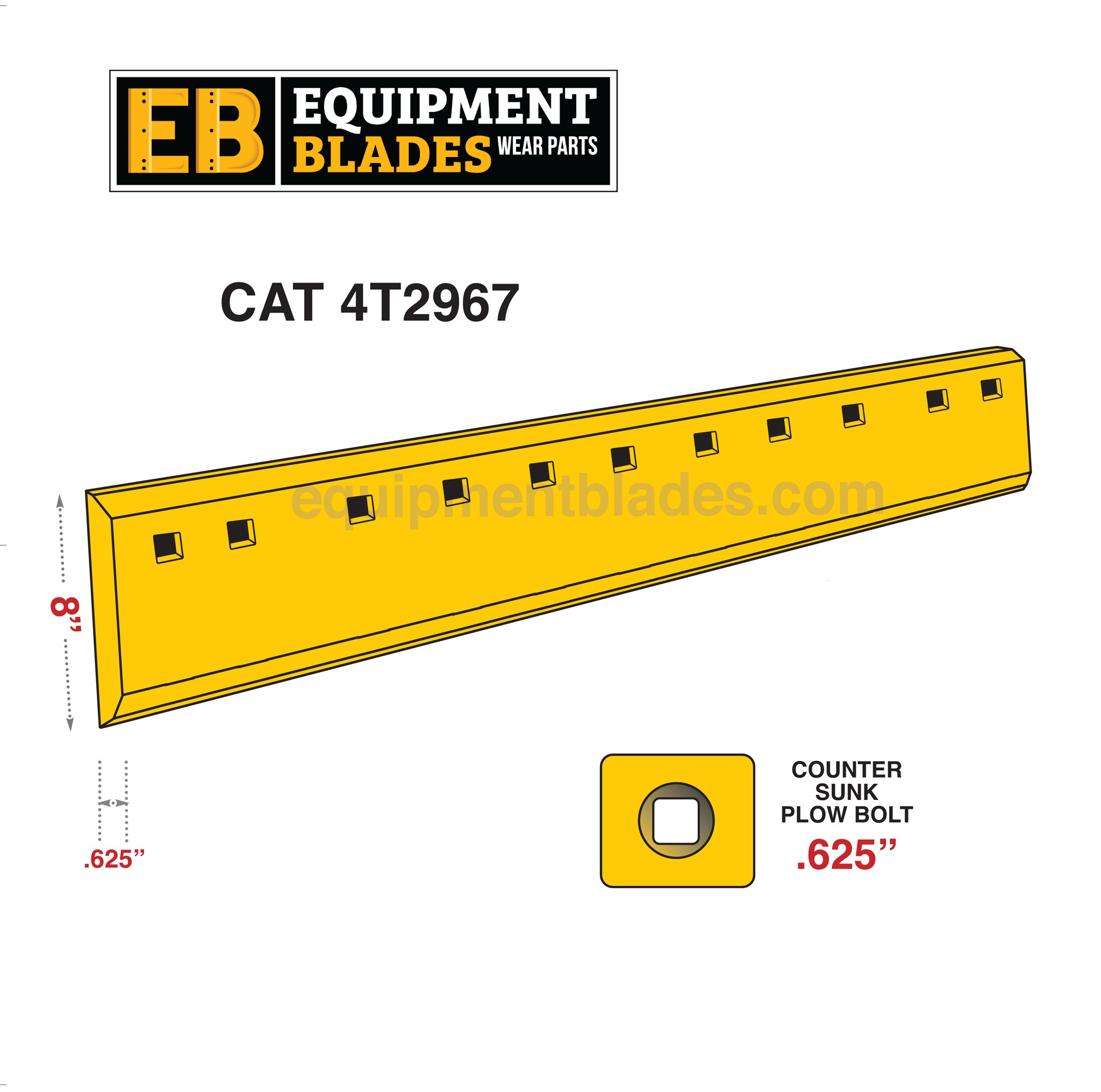 CAT 4T2967-Cutting Edges-Equipment Blades Inc-Equipment Blades Inc