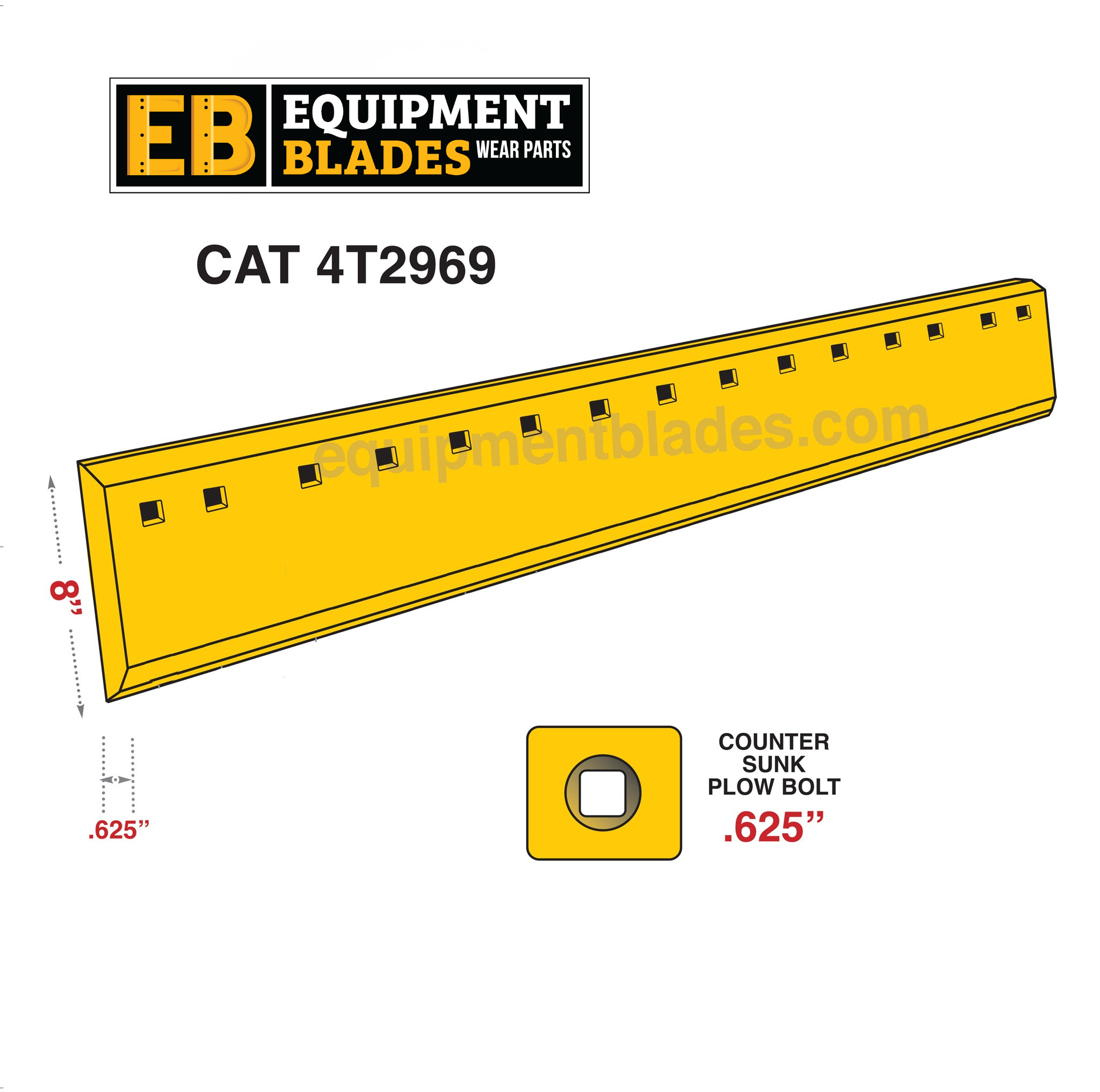 CAT 4T2969-Cutting Edges-Equipment Blades Inc-Equipment Blades Inc