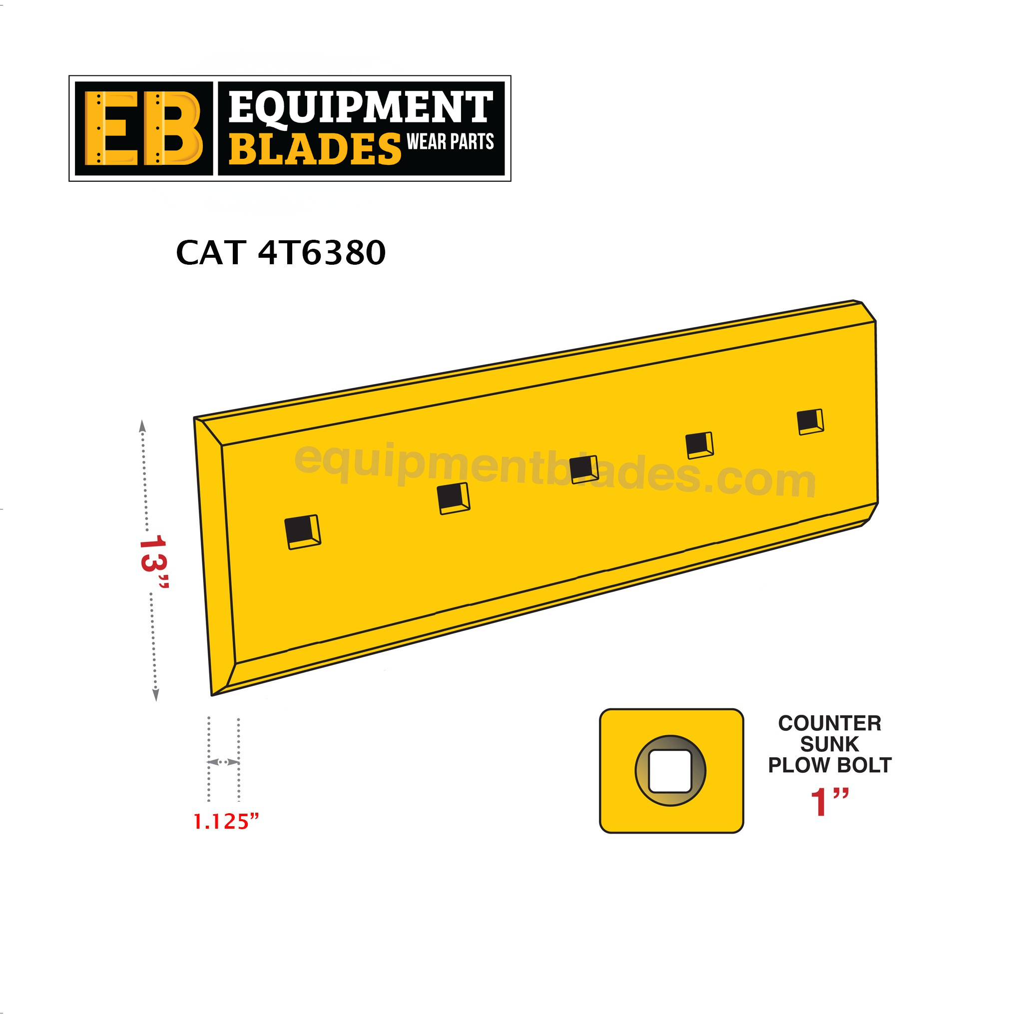 CAT 4T6380-Equipment Blades-Equipment Blades Inc