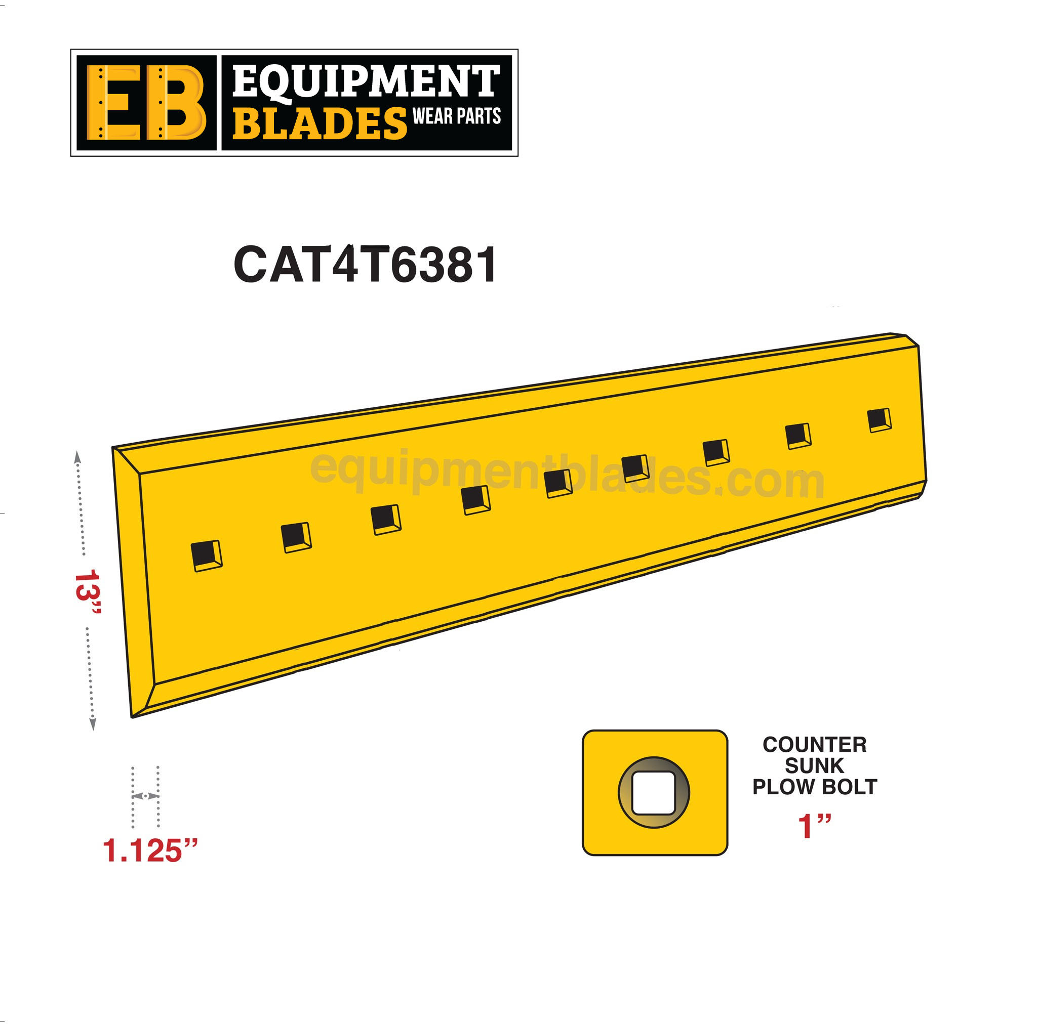 CAT 4T6381-Cutting Edges-Equipment Blades Inc-Equipment Blades Inc