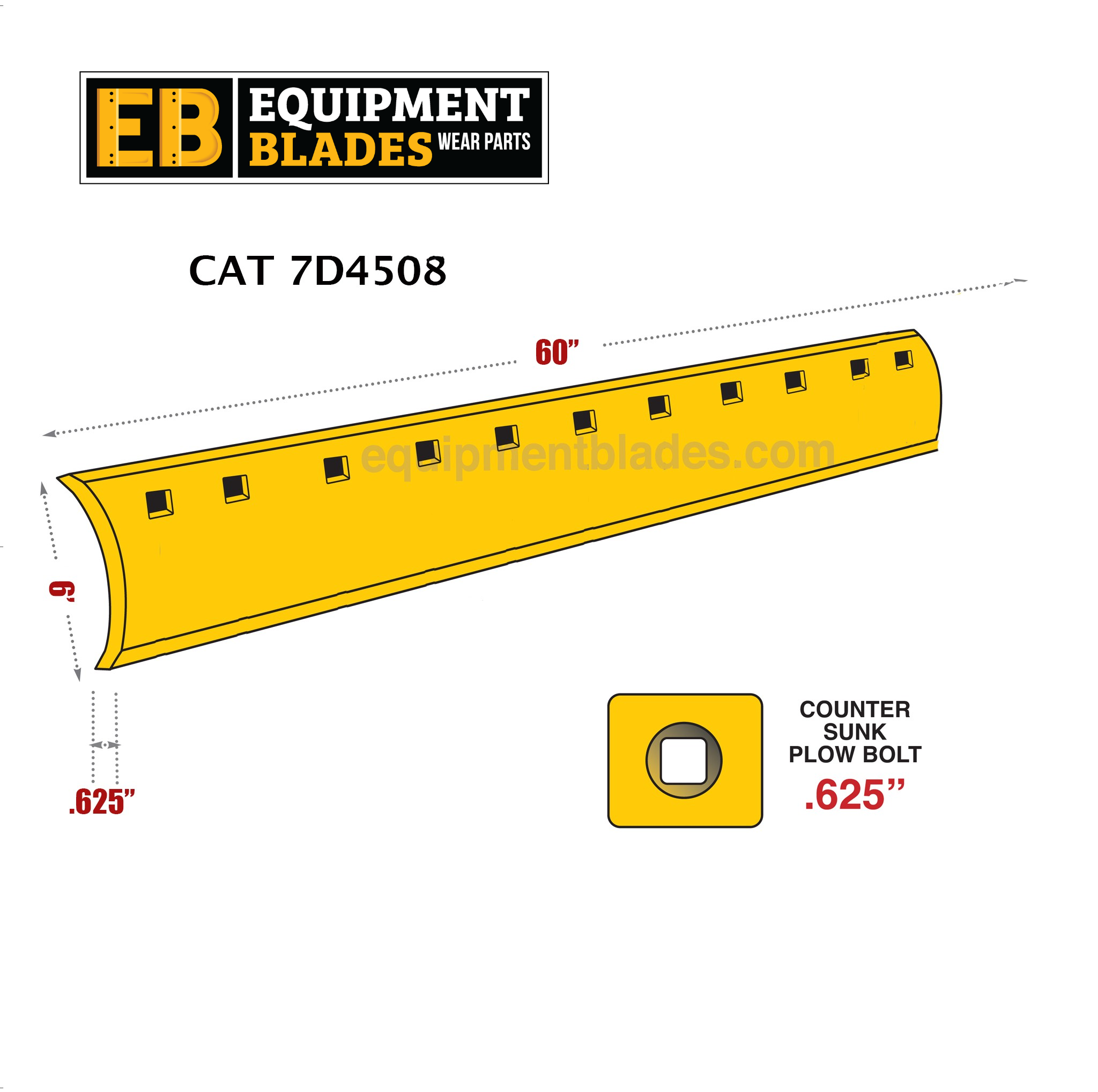 CAT 7D4508-Equipment Blades-Equipment Blades Inc