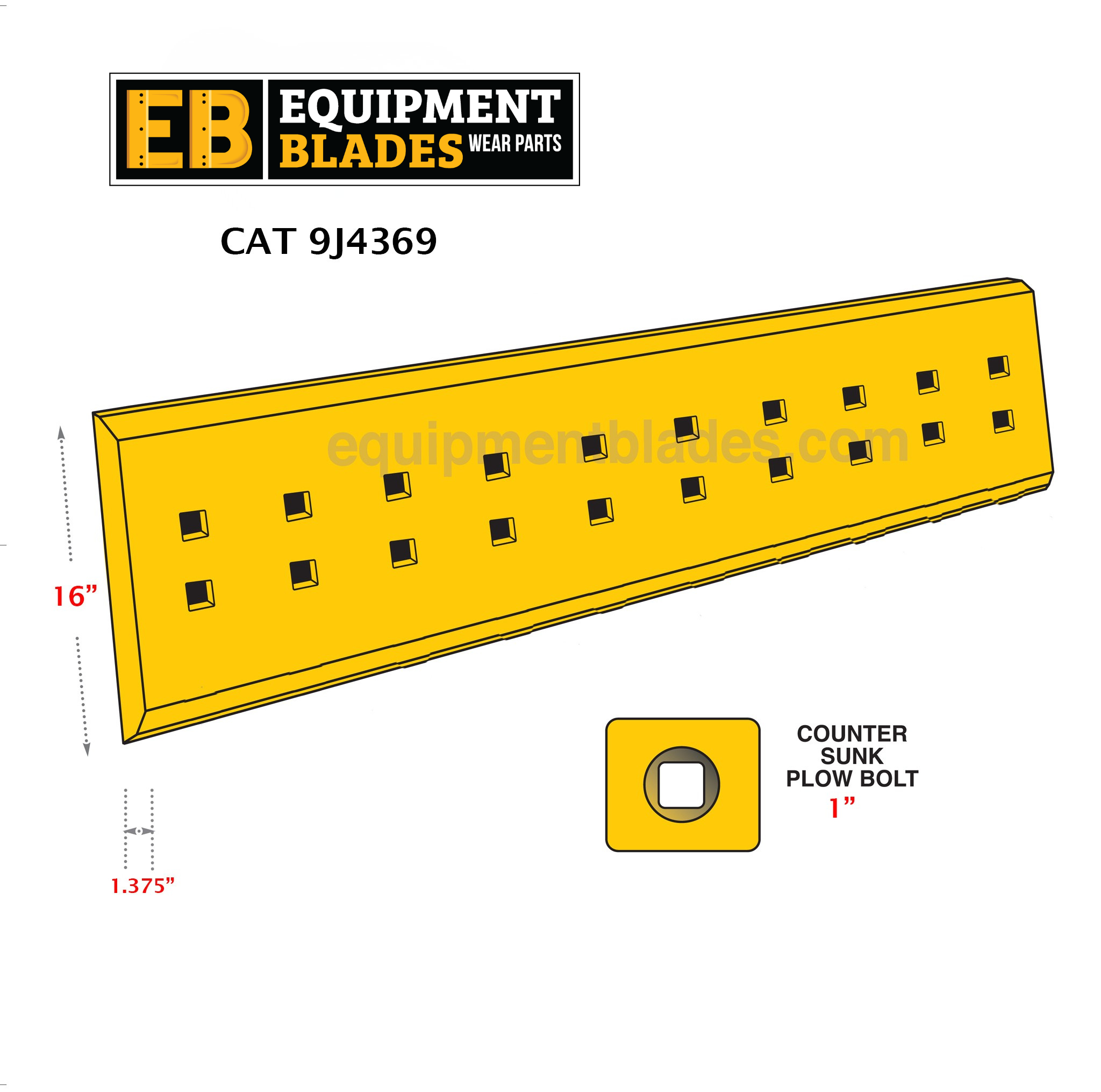 CAT 9J4369-Equipment Blades-Equipment Blades Inc