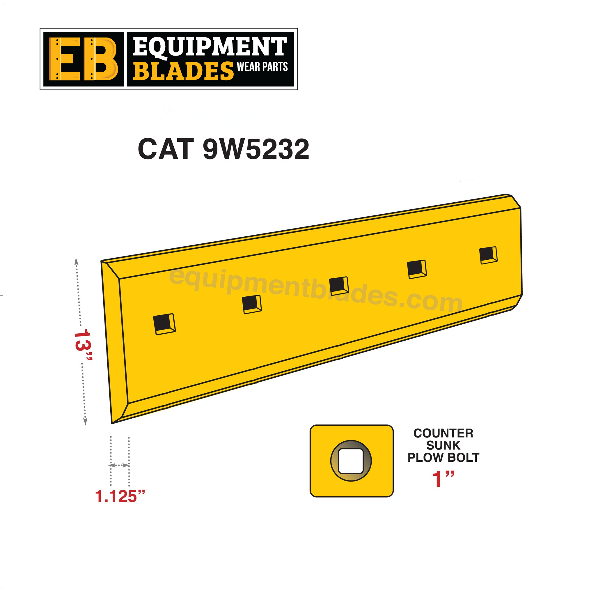 CAT 9W5232-Cutting Edges-Equipment Blades Inc-Equipment Blades Inc