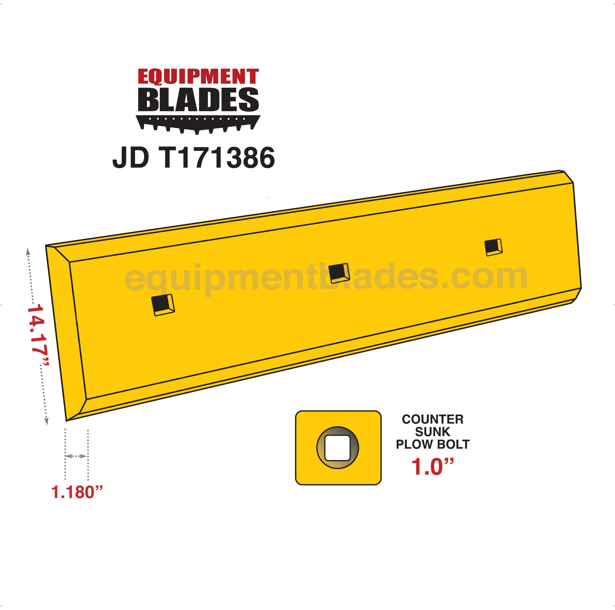 Kit for John Deere 644 Wheel Loaders including cutting edges, Bolts and Nuts.-Equipment Blades Inc-Equipment Blades Inc
