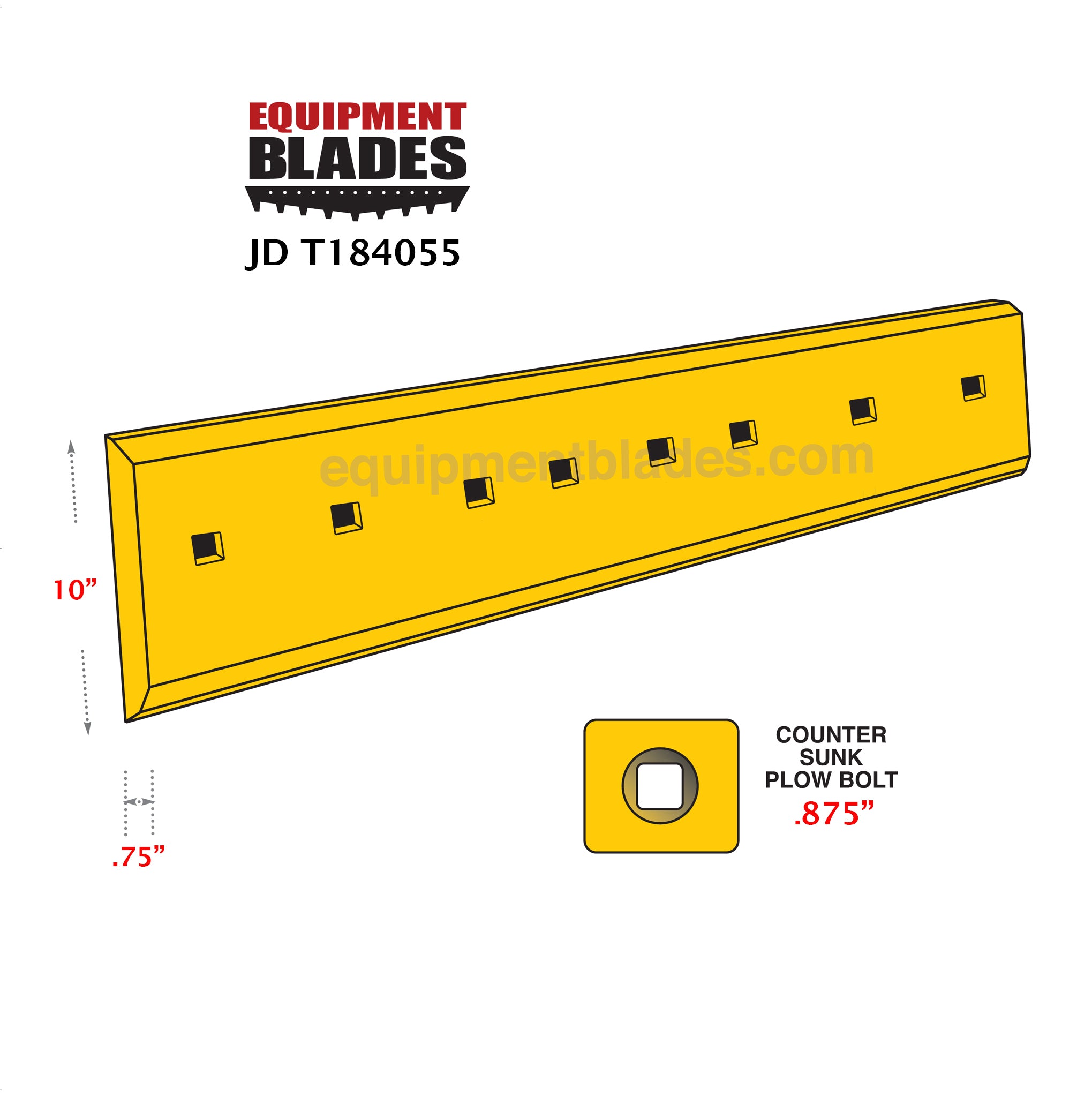 JD T184055-Cutting Edges-Equipment Blades-Equipment Blades Inc