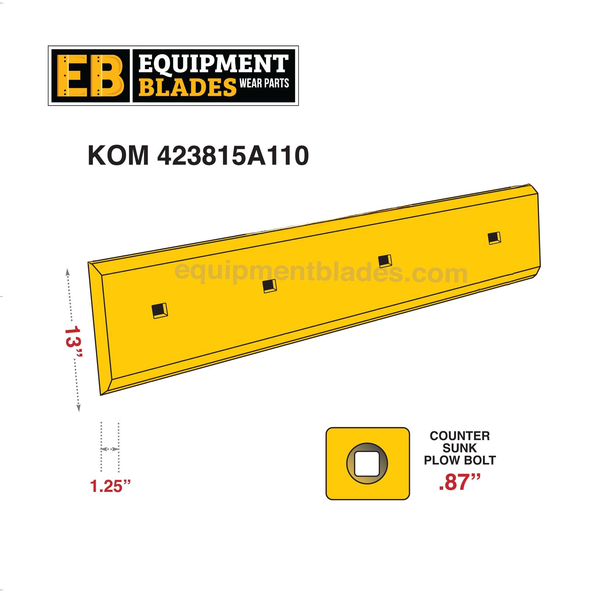 KOM 423815A110-Equipment Blades Inc-Equipment Blades Inc