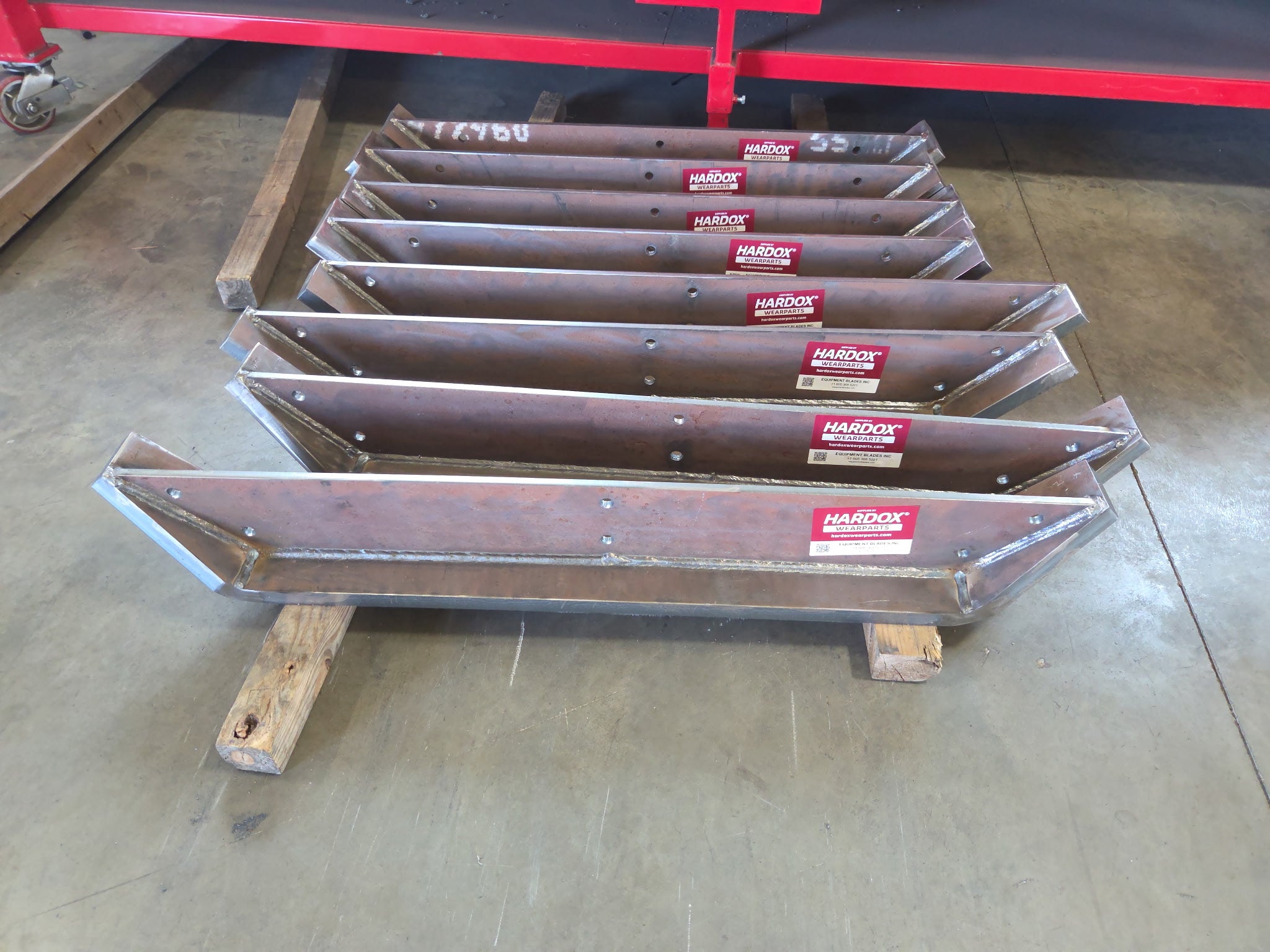 Hardox Box Scraper Skids-Snow Plow Blades-Equipment Blades Inc-Equipment Blades Inc