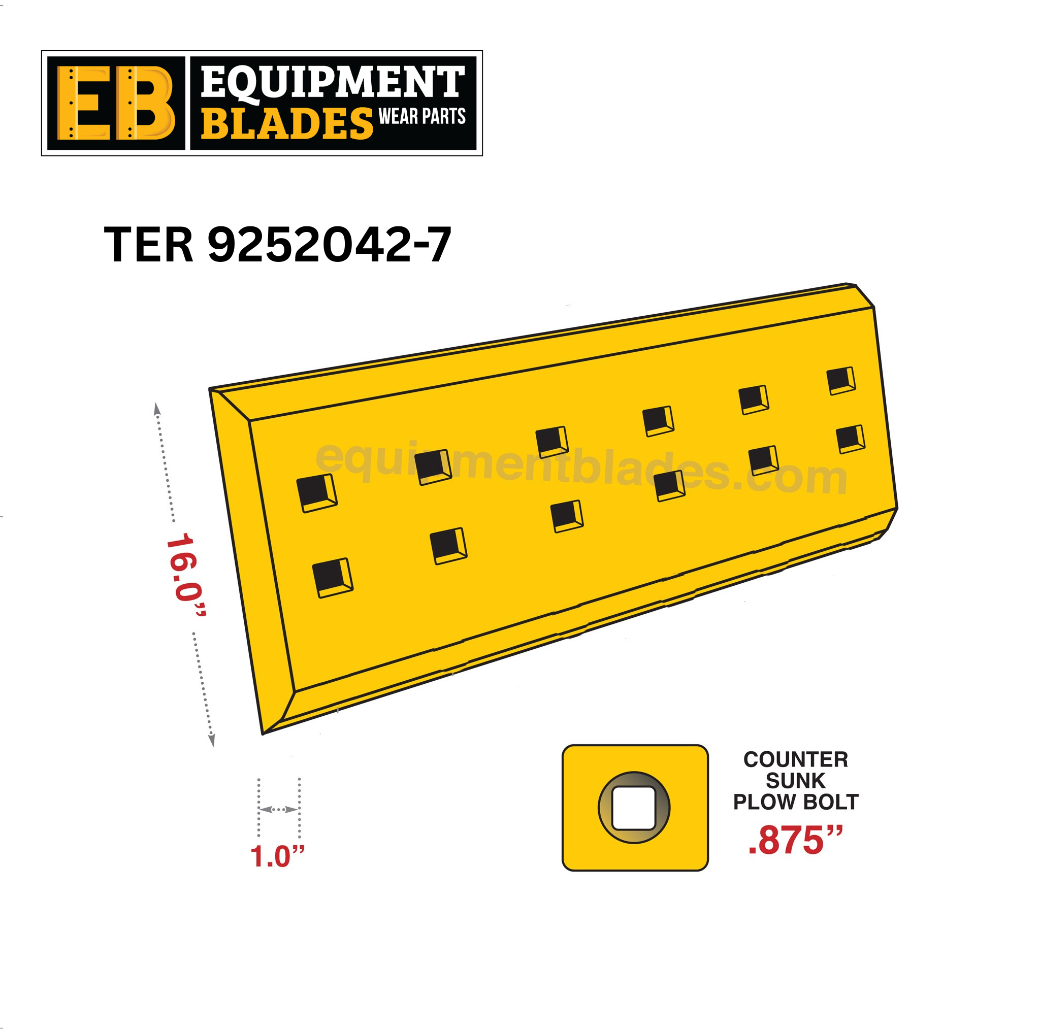 TER 9252042-7-Scraper edge-Equipment Blades Inc-Equipment Blades Inc