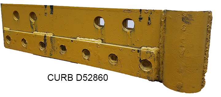 Carbide Insert with Shield Left Hand Plow Protector CURB D52860-Snow Plow Blades-Equipment Blades Inc-Equipment Blades Inc