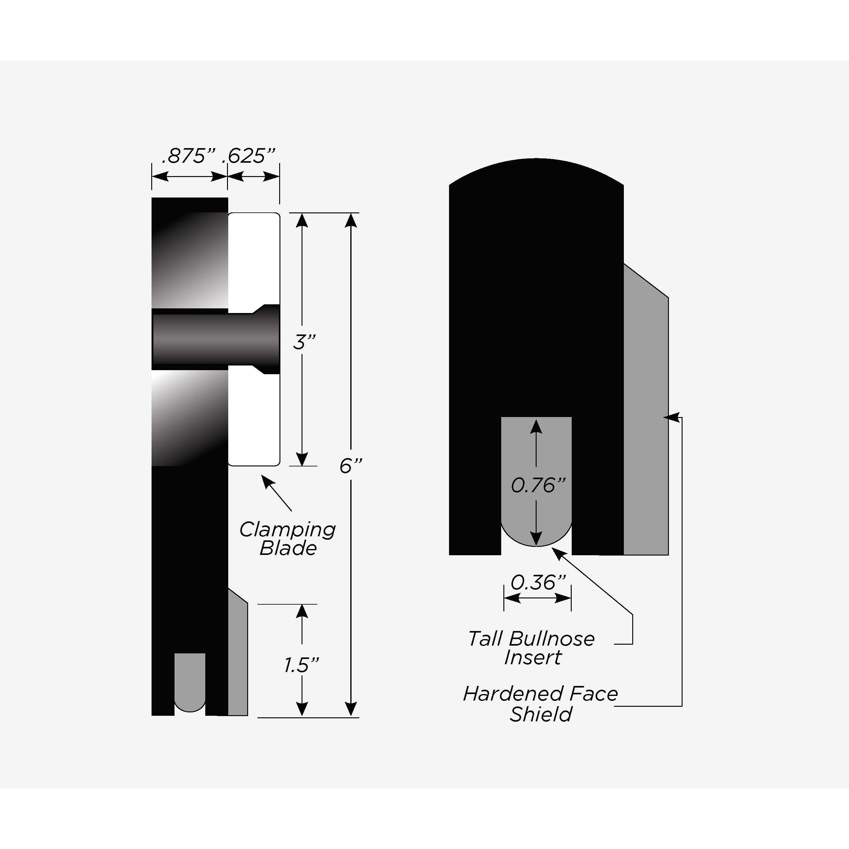 Sno Shock 1ft Segments-Equipment Blades Inc-Equipment Blades Inc