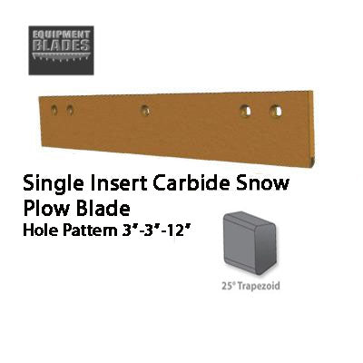 UNDERBODY 3FT SINGLE INSERT CARBIDE SNOW PLOW BLADE CICT753644-UB-Snow Plow Blades-Equipment Blades Inc-Equipment Blades Inc