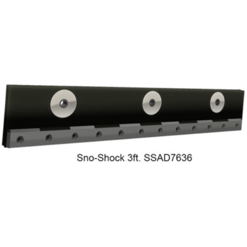 SNOSHOCK 3FT CARBIDE SNOW PLOW BLADE - SSAD7636-Snow Plow Blades-Black Cat Wear Parts-Equipment Blades Inc
