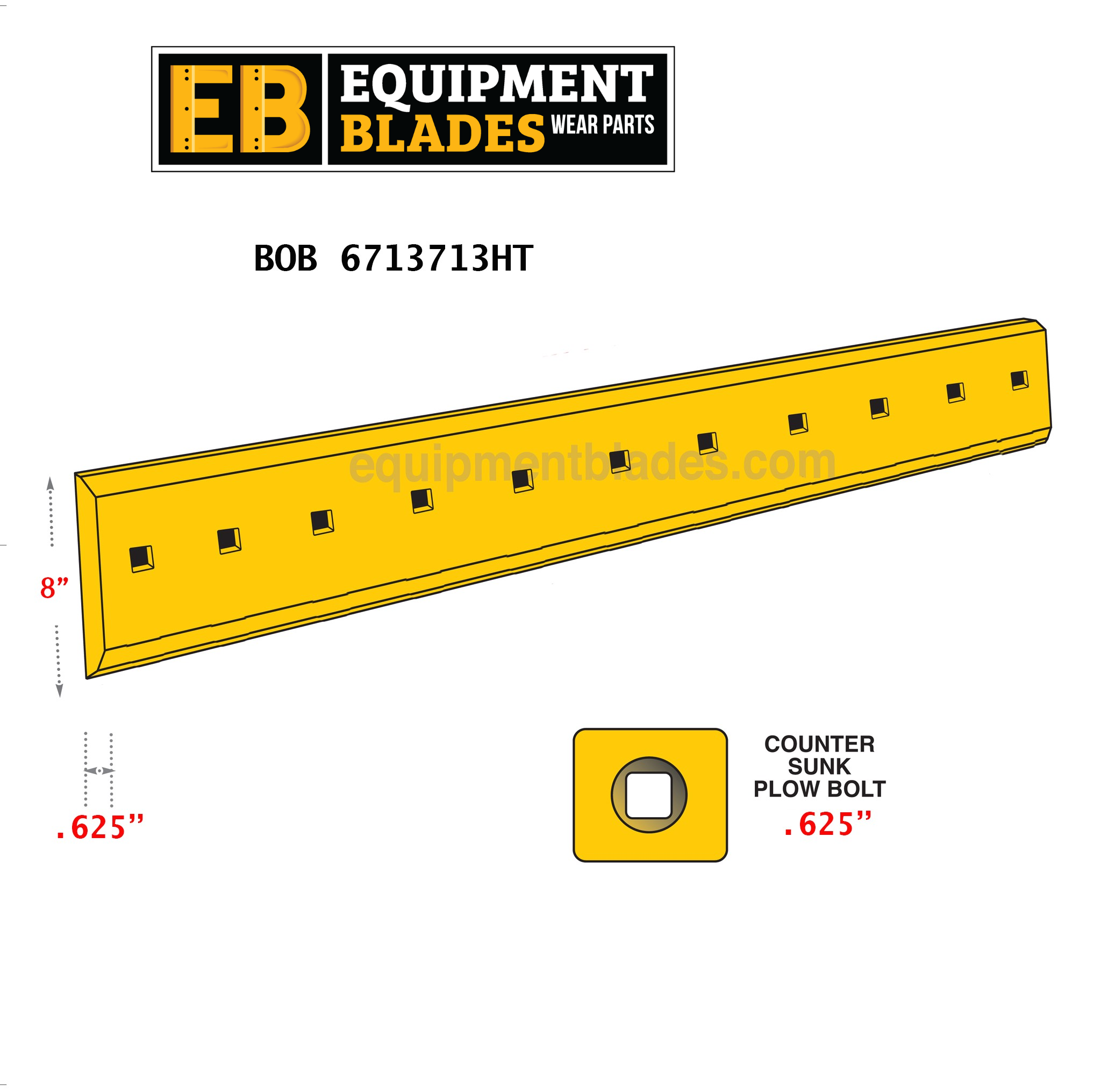 BOB 6713713HT Equipment Blades 