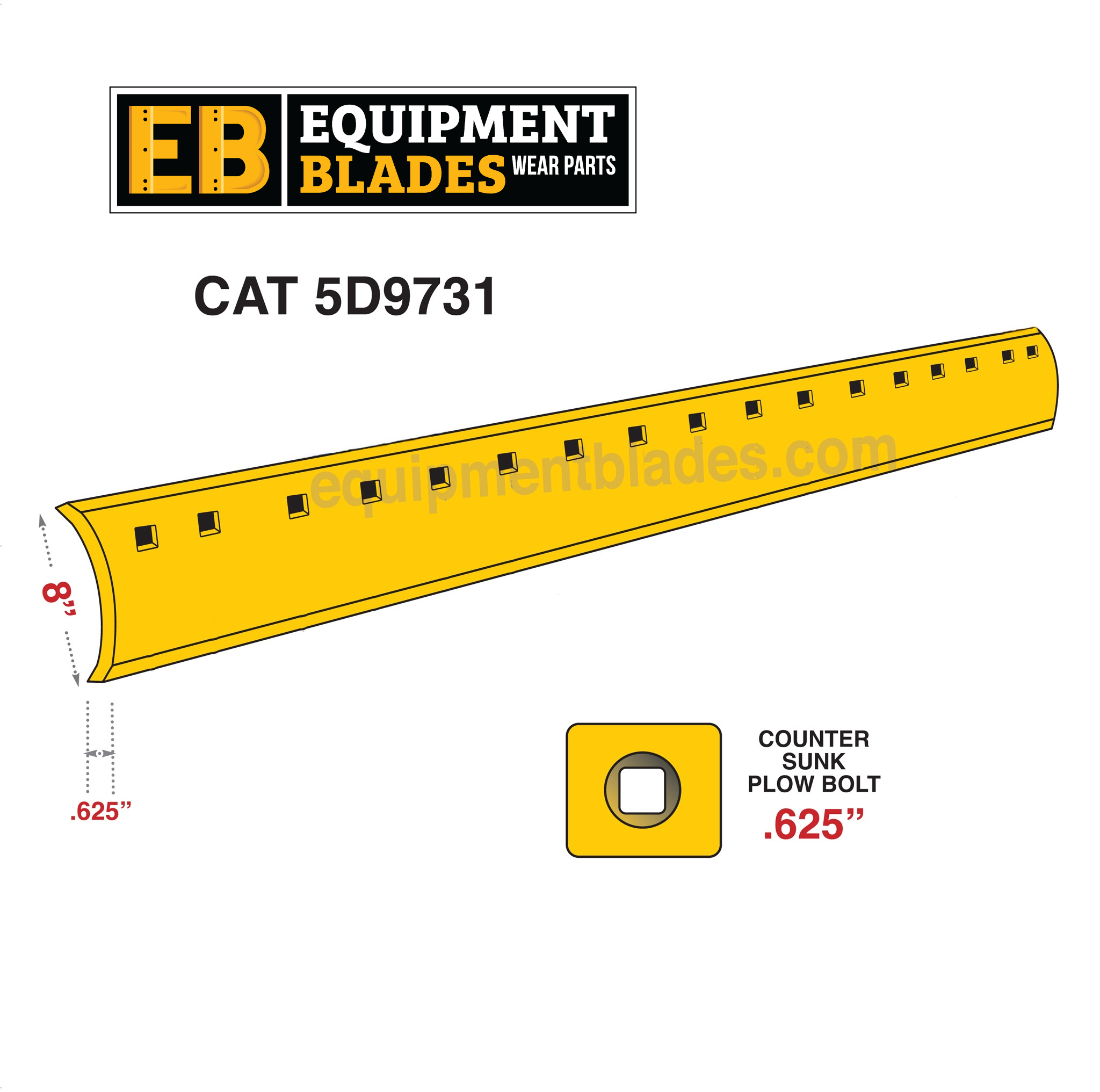 CAT 5D9731-Grader Blades-Equipment Blades Inc-Equipment Blades Inc