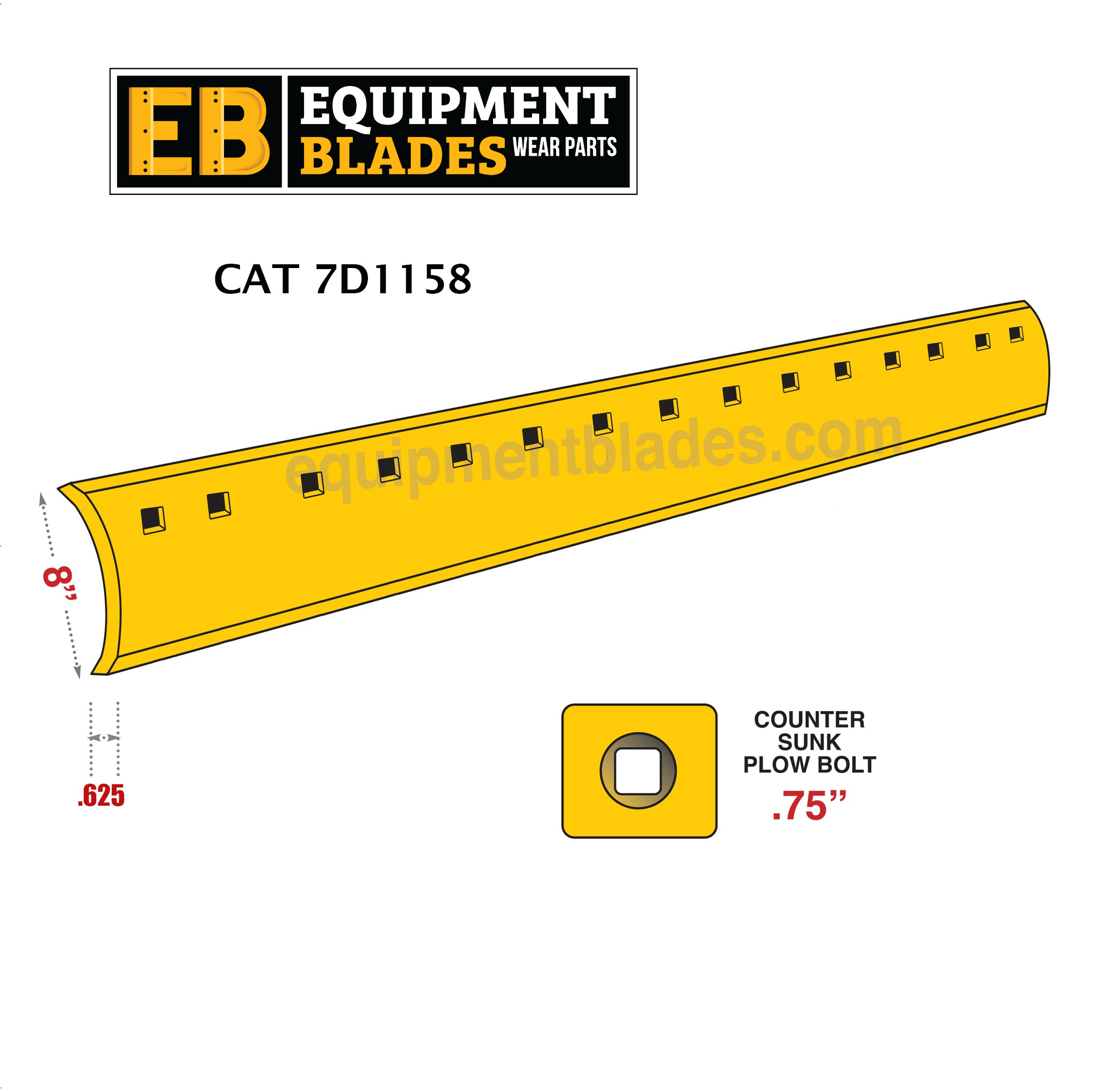 CAT 7D1158-Equipment Blades-Equipment Blades Inc