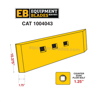 Replacement Cutting Edges for CAT machinery.