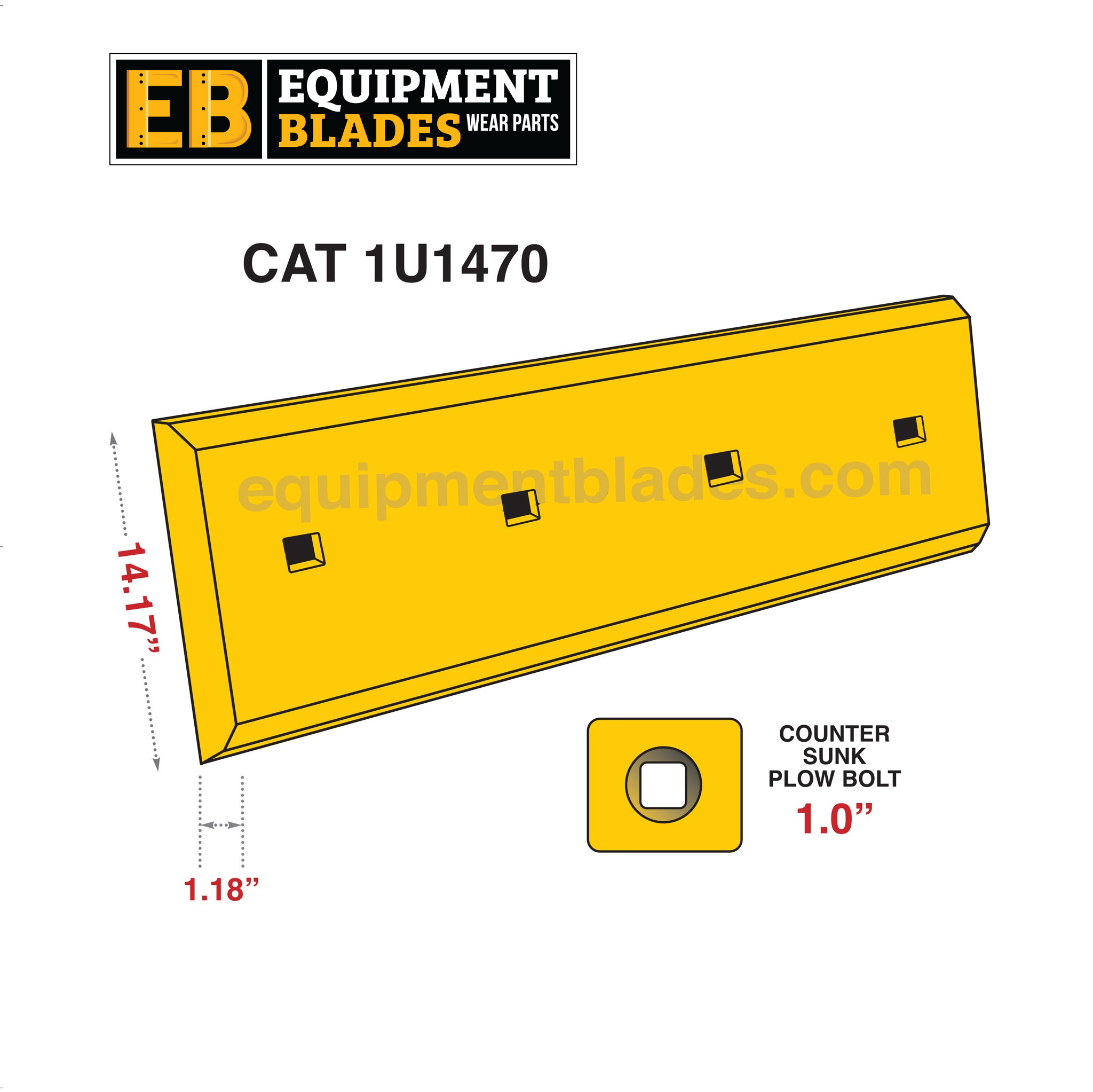 CAT 1U1470-Loader Edge-Equipment Blades-Equipment Blades Inc