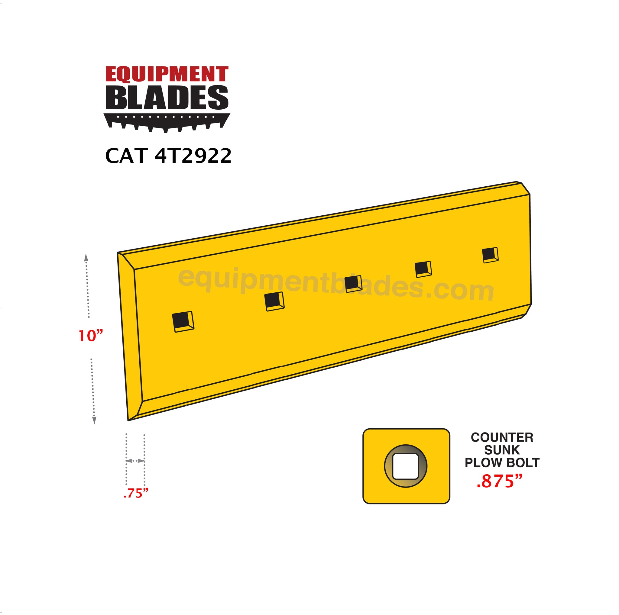 CAT 4T2922-Cutting Edges-Equipment Blades Inc-Equipment Blades Inc