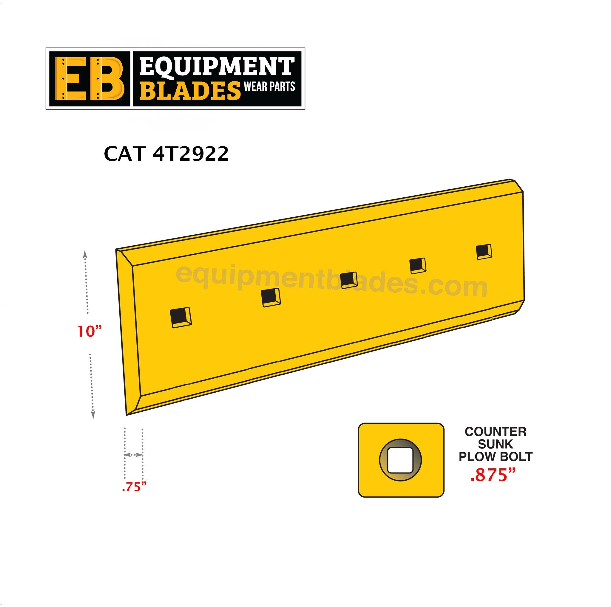 CAT 4T2922-Cutting Edges-Equipment Blades Inc-Equipment Blades Inc