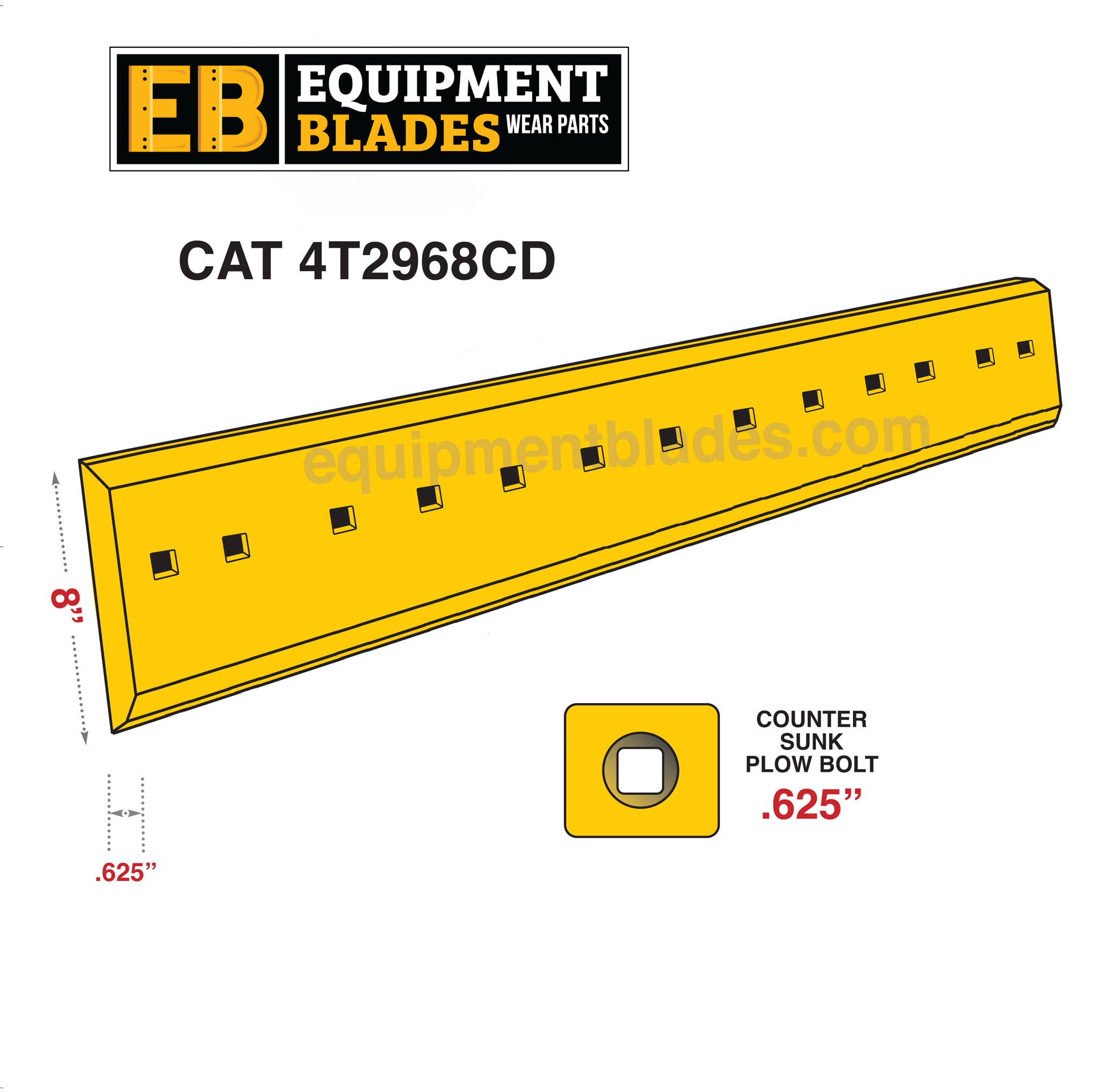 CAT 4T2968CD-Cutting Edges-Equipment Blades Inc-Equipment Blades Inc