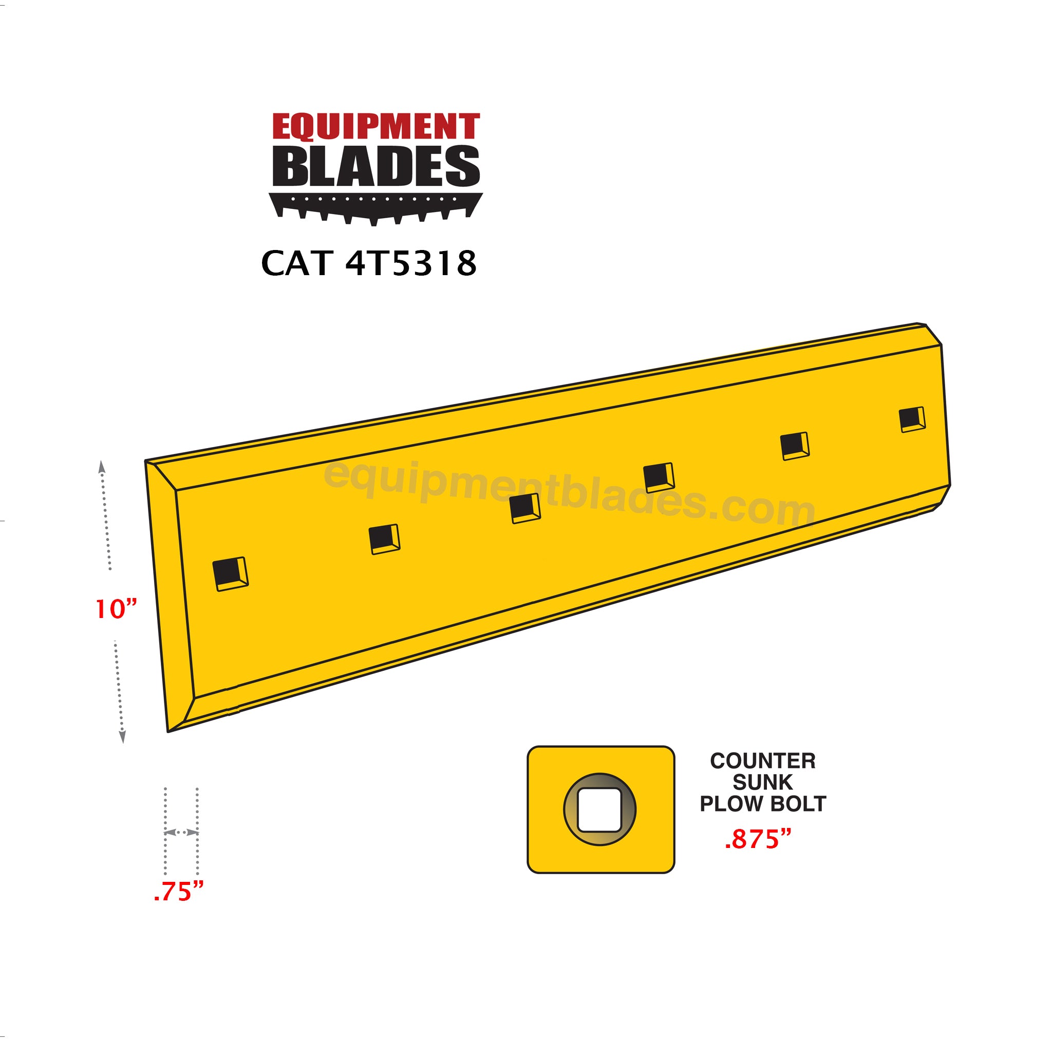 CAT 4T5318-Cutting Edges-Equipment Blades Inc-Equipment Blades Inc