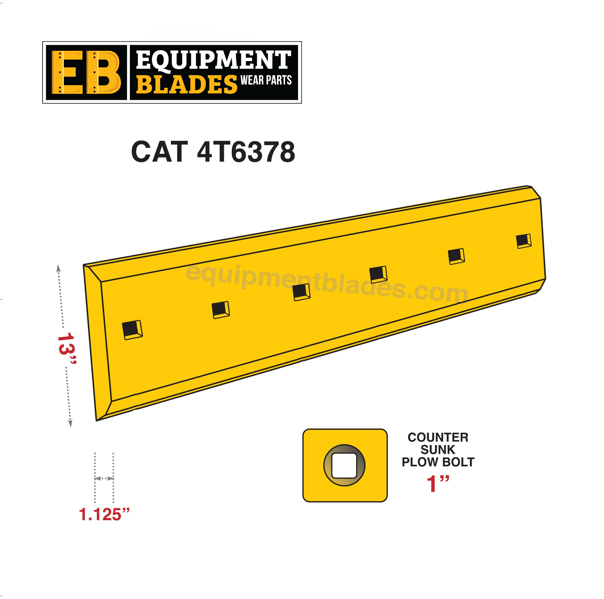 CAT 4T6378-Cutting Edges-Equipment Blades Inc-Equipment Blades Inc