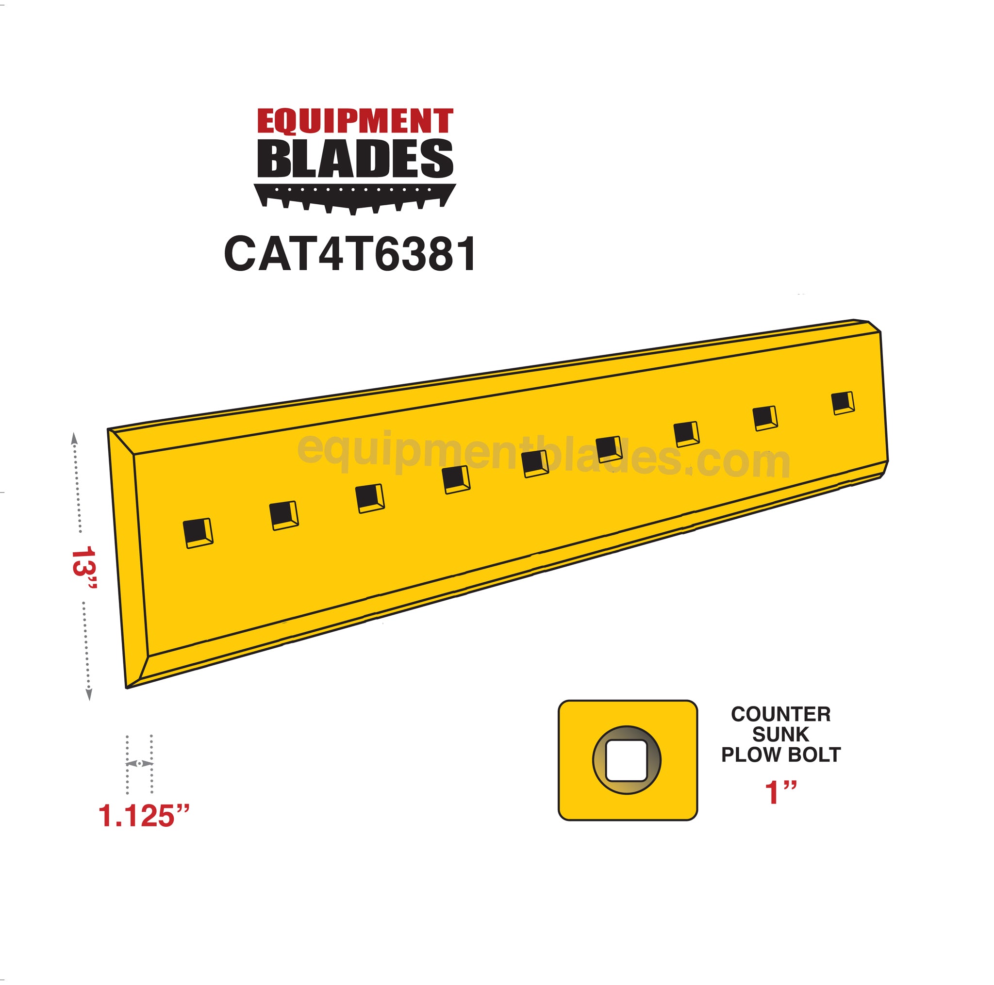 CAT 4T6381-Cutting Edges-Equipment Blades Inc-Equipment Blades Inc