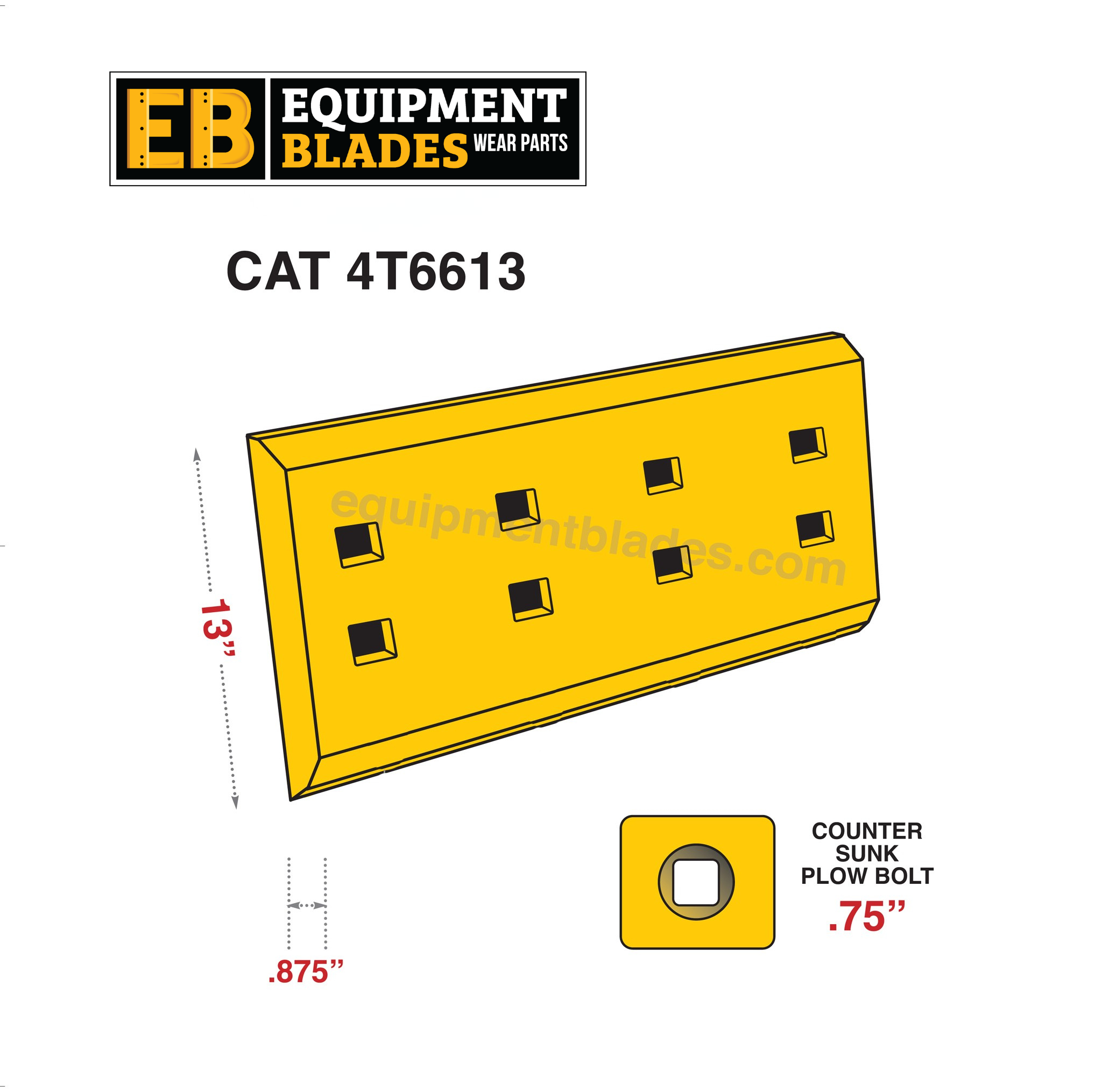 CAT 4T6613-Equipment Blades-Equipment Blades Inc