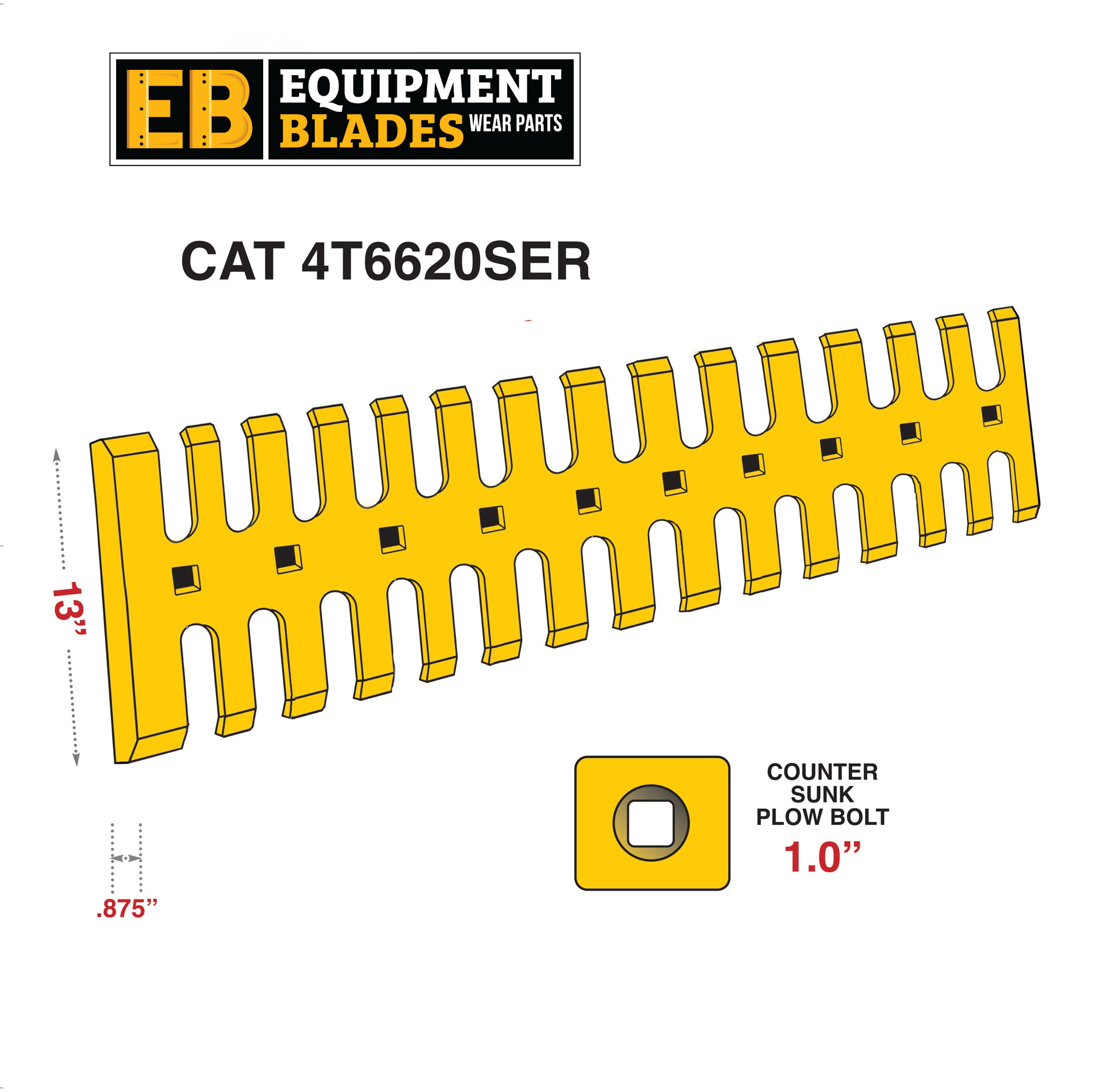 CAT 4T6620SER-scraper edges-Equipment Blades Inc-Equipment Blades Inc