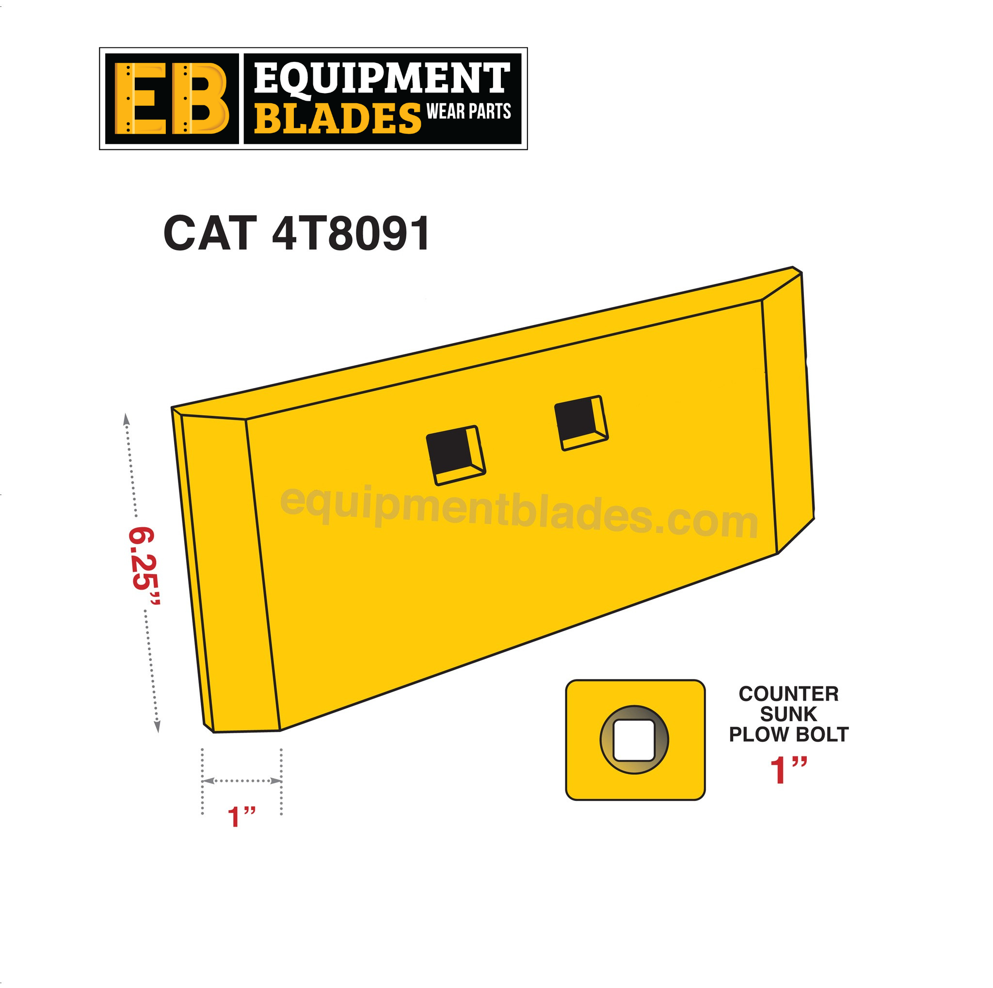 CAT 936E, 936F Loader Bucket Edges Kit Caterpillar®-Equipment Blades Inc-Equipment Blades Inc