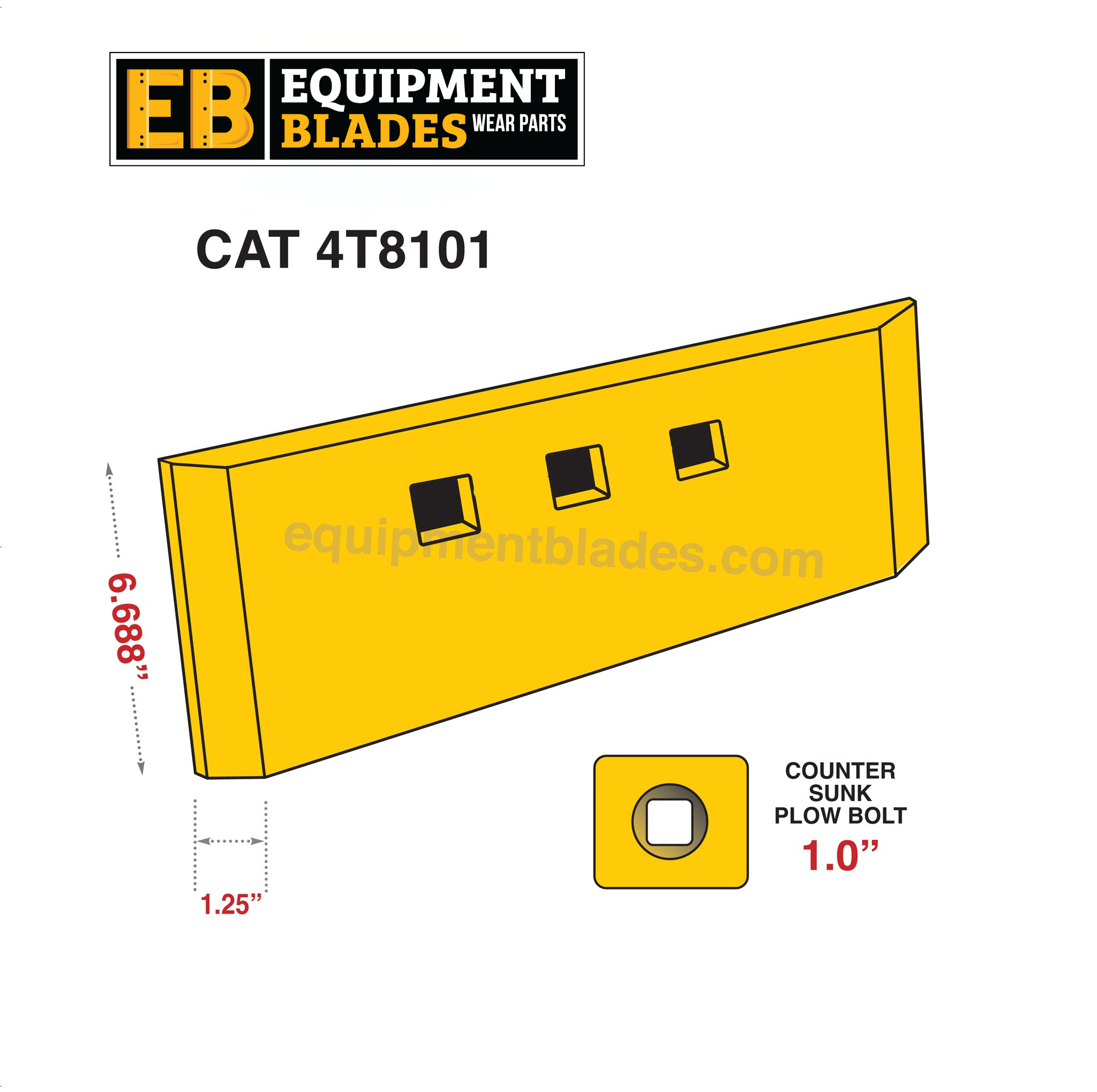 CAT 950B Loader Bucket Edges Kit Caterpillar®-Equipment Blades Inc-Equipment Blades Inc