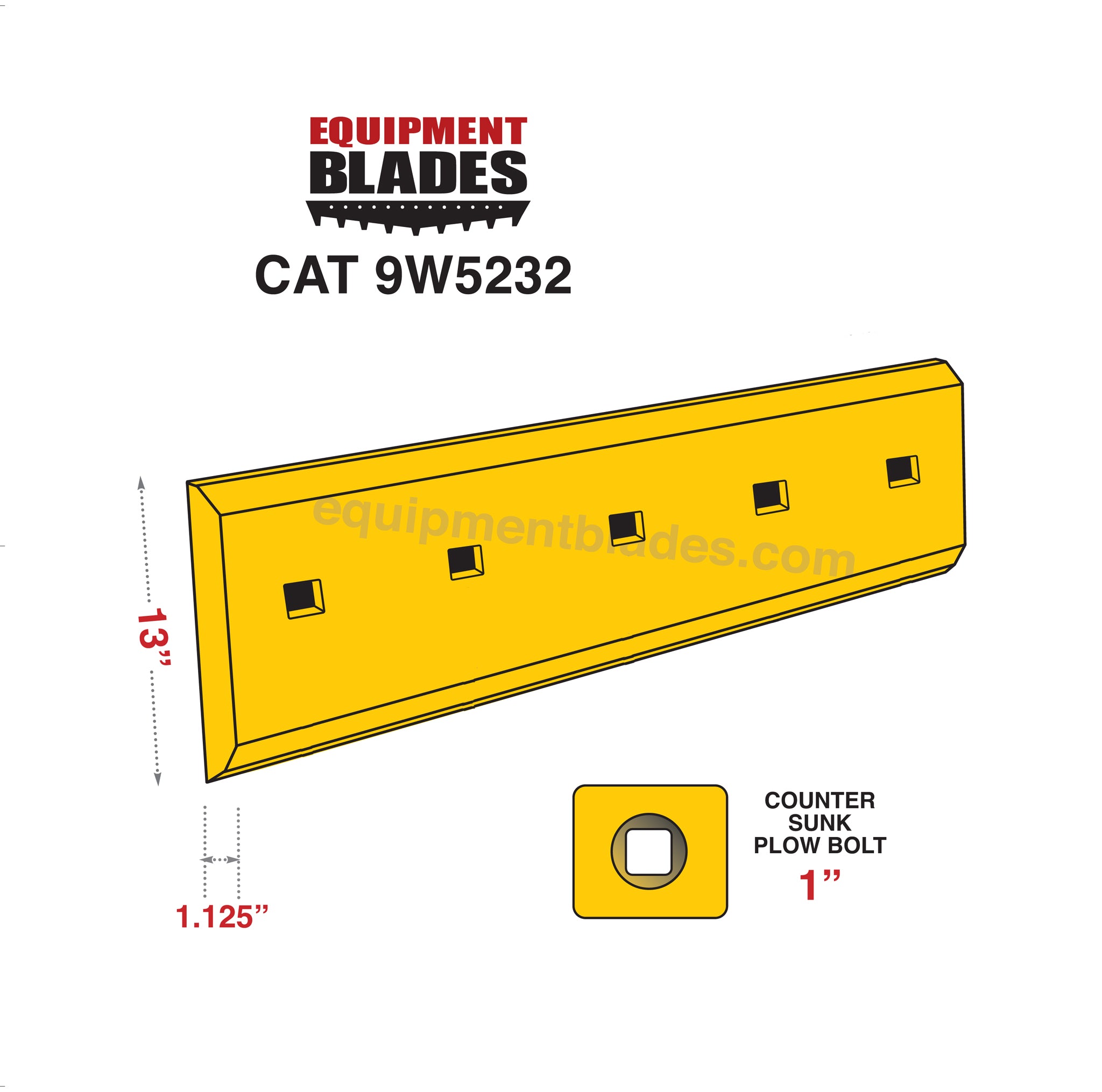 CAT 9W5232-Cutting Edges-Equipment Blades Inc-Equipment Blades Inc