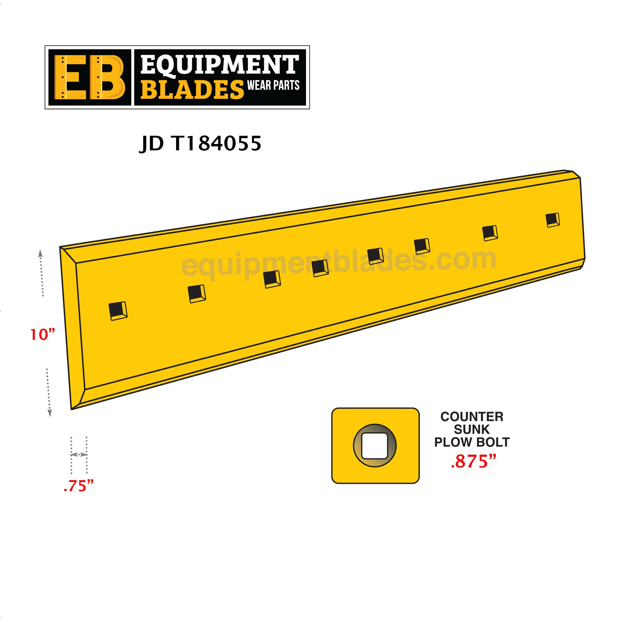 JD T184055-Cutting Edges-Equipment Blades-Equipment Blades Inc