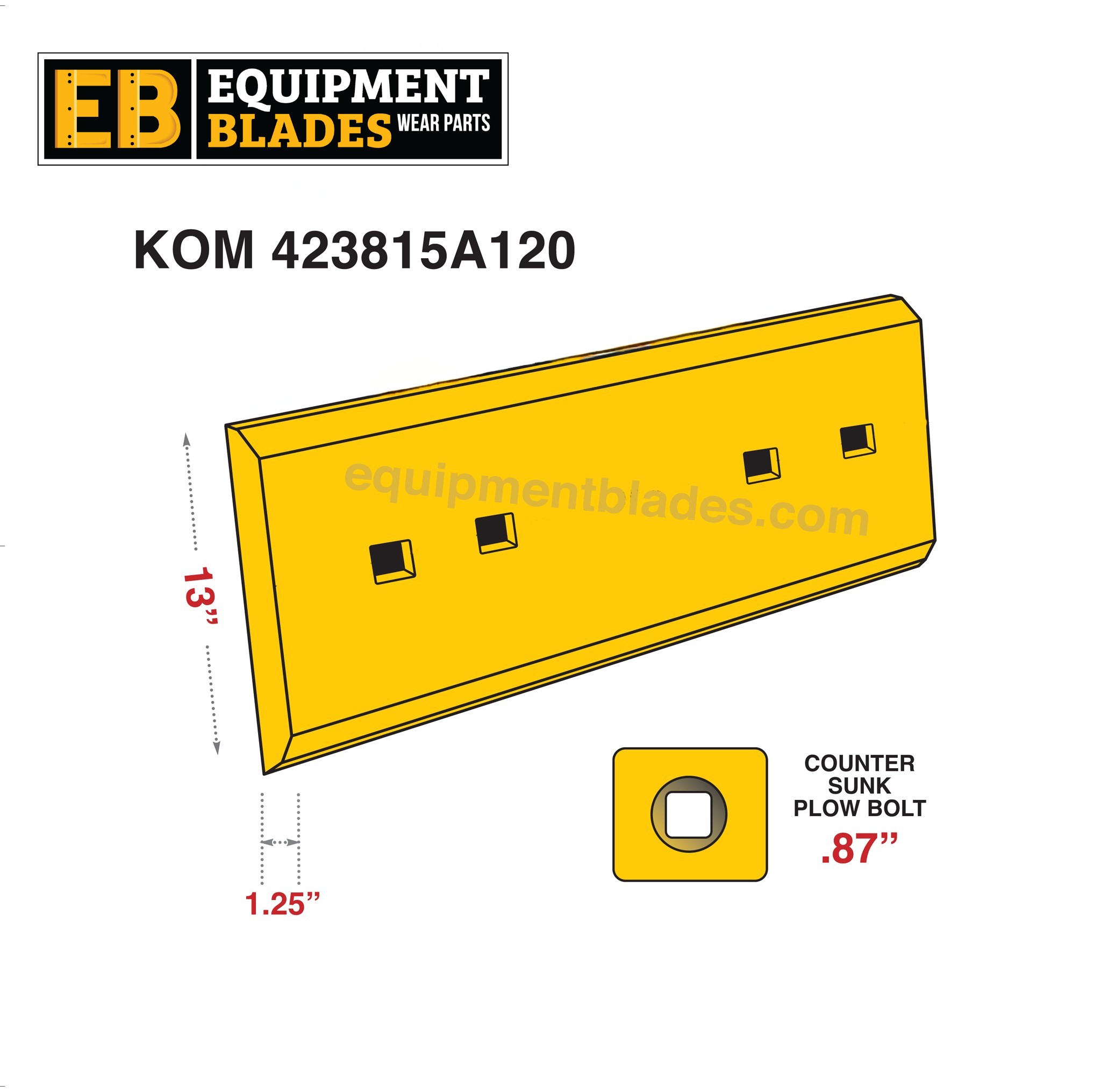 KOM 423815A120-Equipment Blades Inc-Equipment Blades Inc