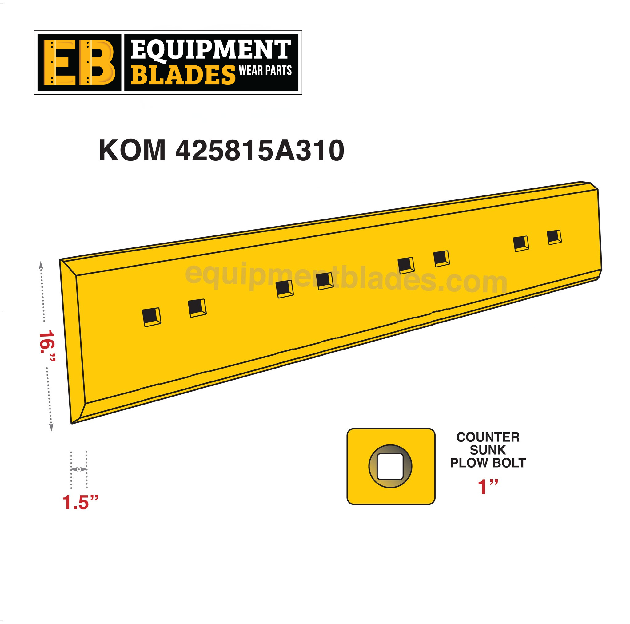 KOM 425815A310-Equipment Blades Inc-Equipment Blades Inc
