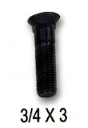 GR 9 3/4 X 3 Plow Bolt Box Quantity 80-Plow Bolt Hardware-Equipment Blades Inc-Equipment Blades Inc