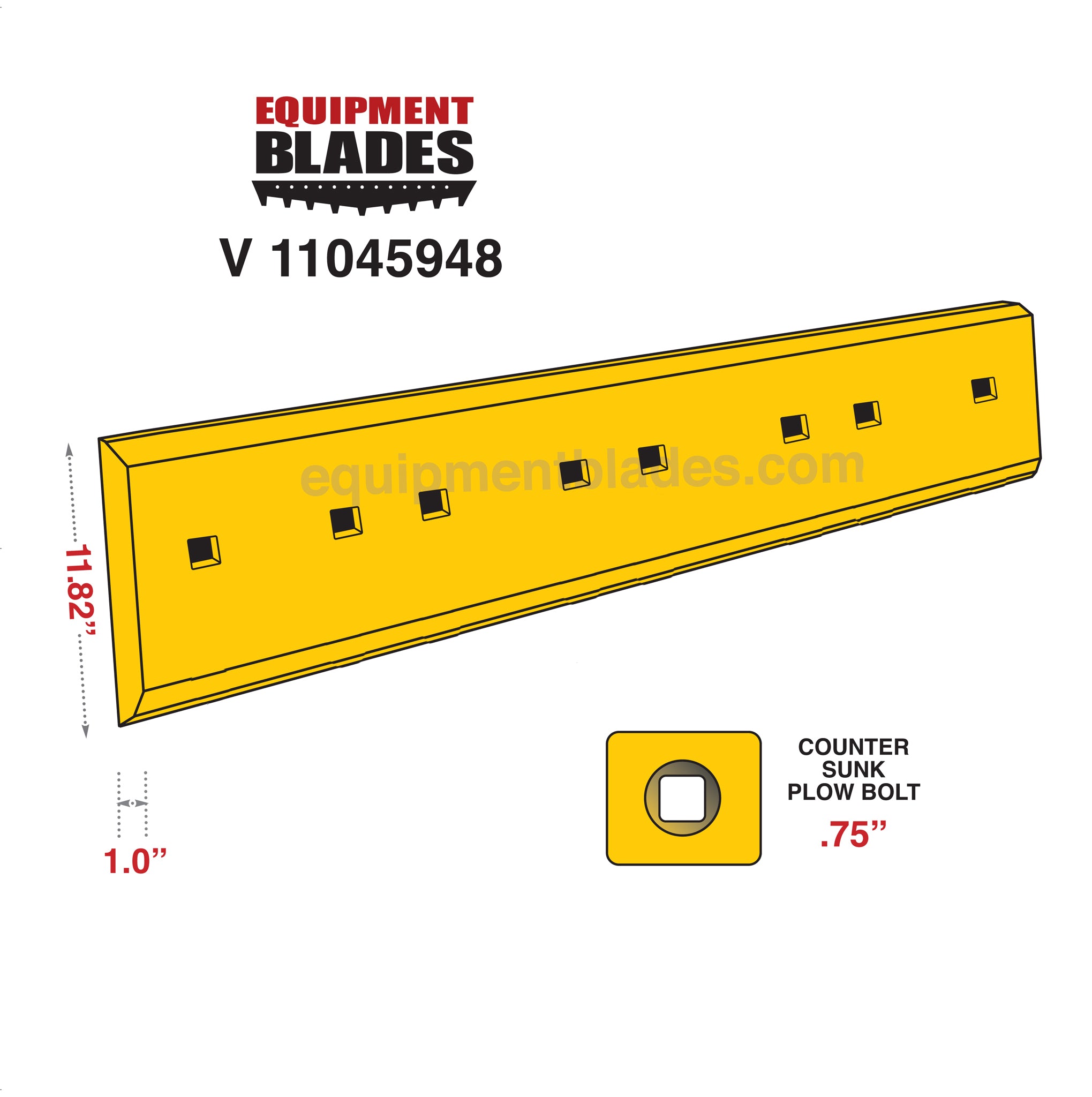 Kit for Volvo L90 Wheel loader cutting edges.-Equipment Blades Inc-Equipment Blades Inc