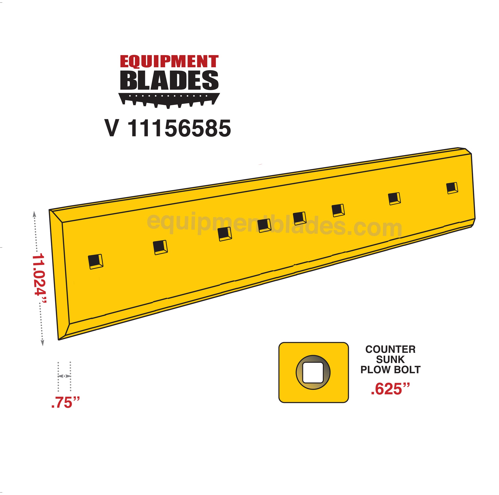Cutting edges for Volvo L60 and L70 Wheel Loader-Equipment Blades Inc-Equipment Blades Inc