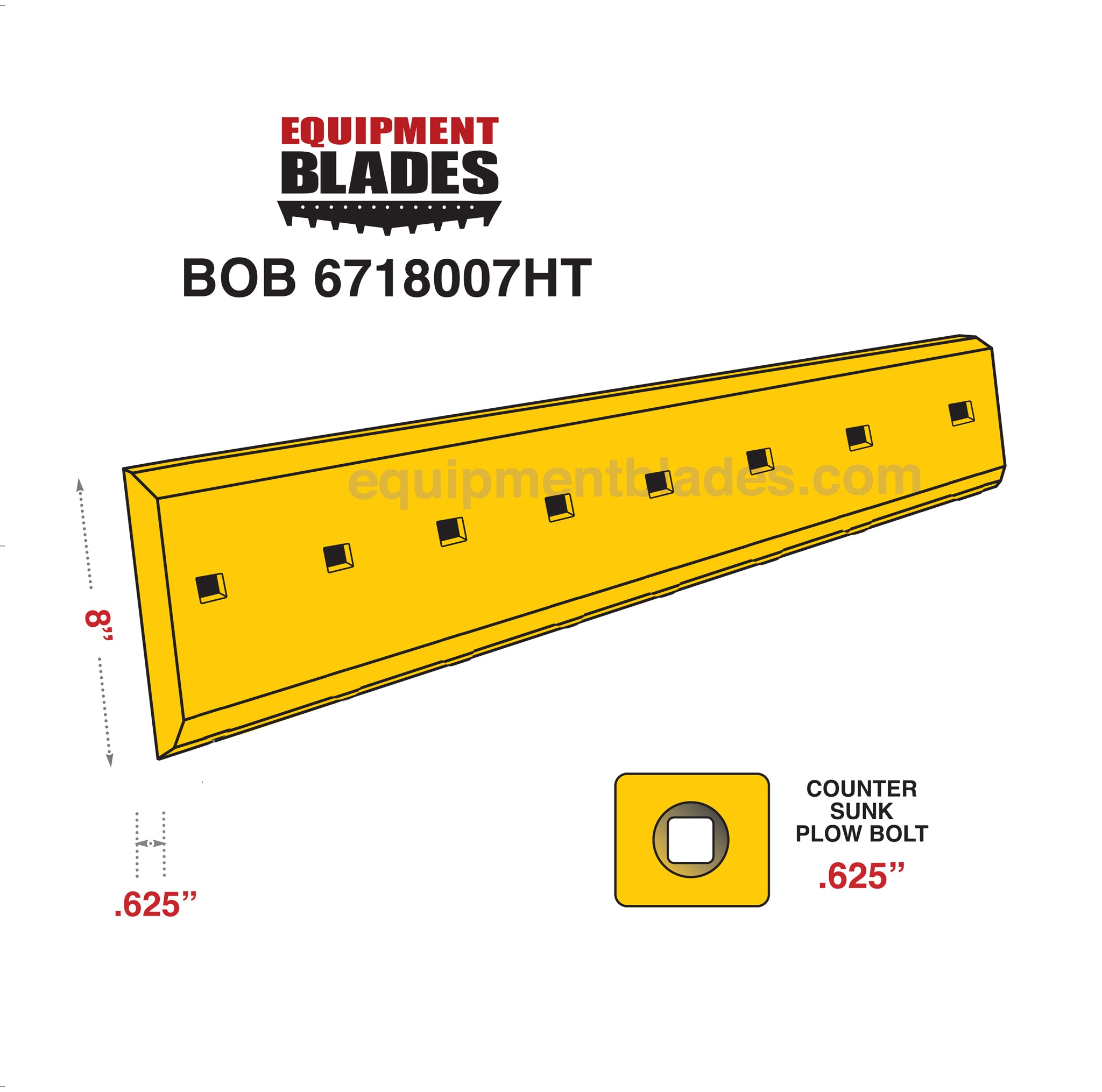 BOB 6718007HT-Equipment Blades-Equipment Blades Inc