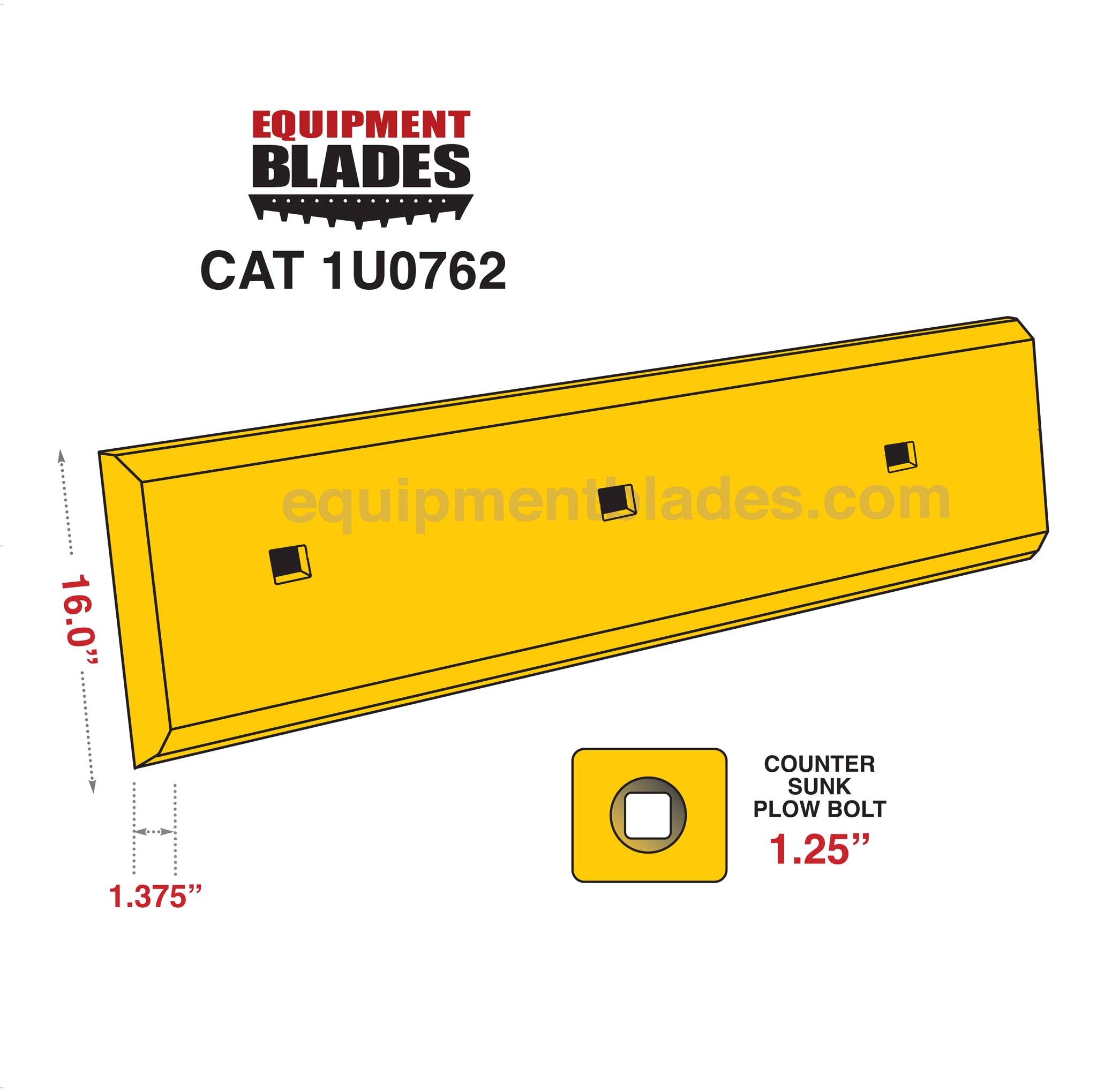 CAT 1U0762-Loader Edge-Equipment Blades Inc-Equipment Blades Inc