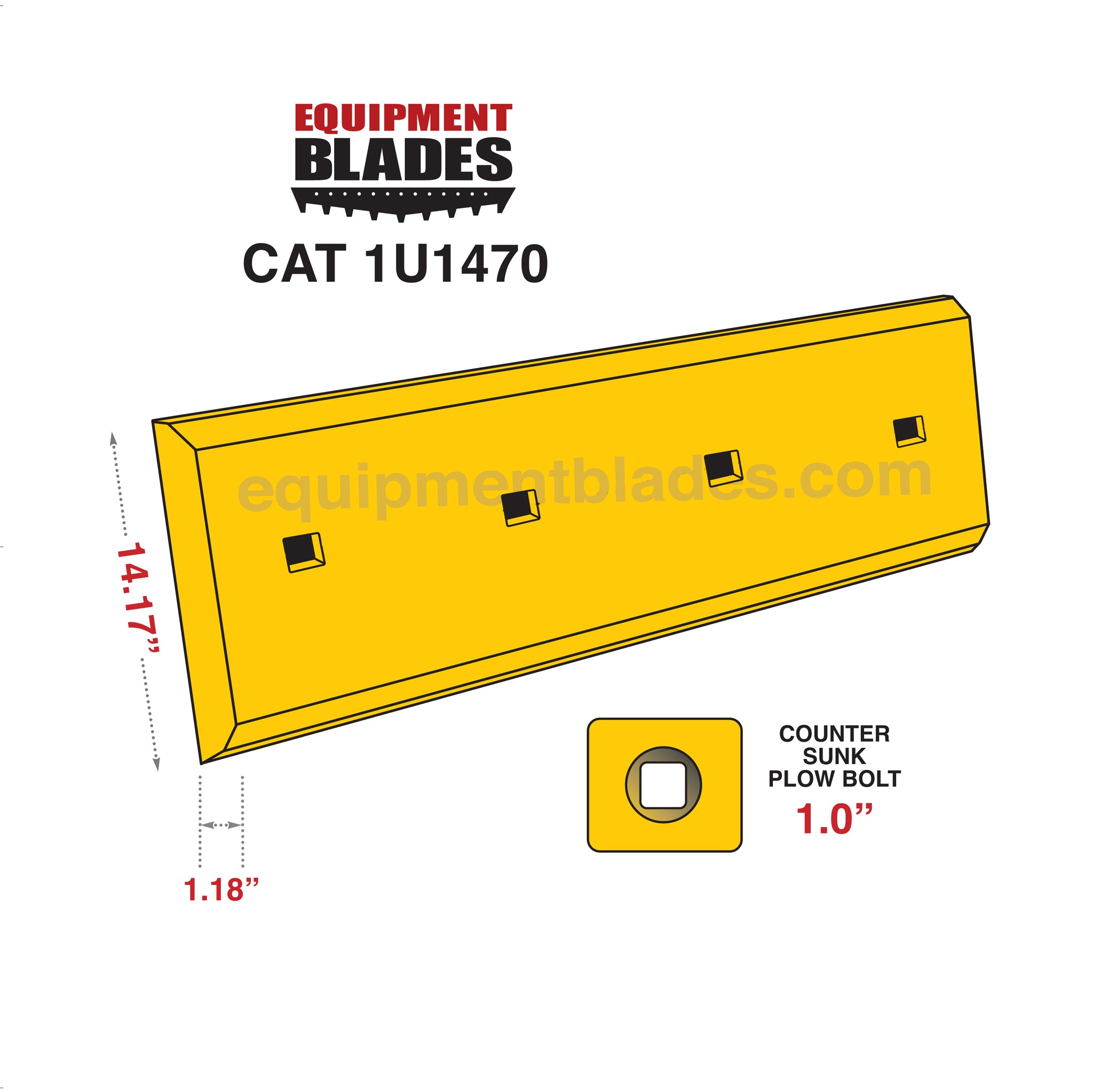 CAT 1U1470-Loader Edge-Equipment Blades-Equipment Blades Inc