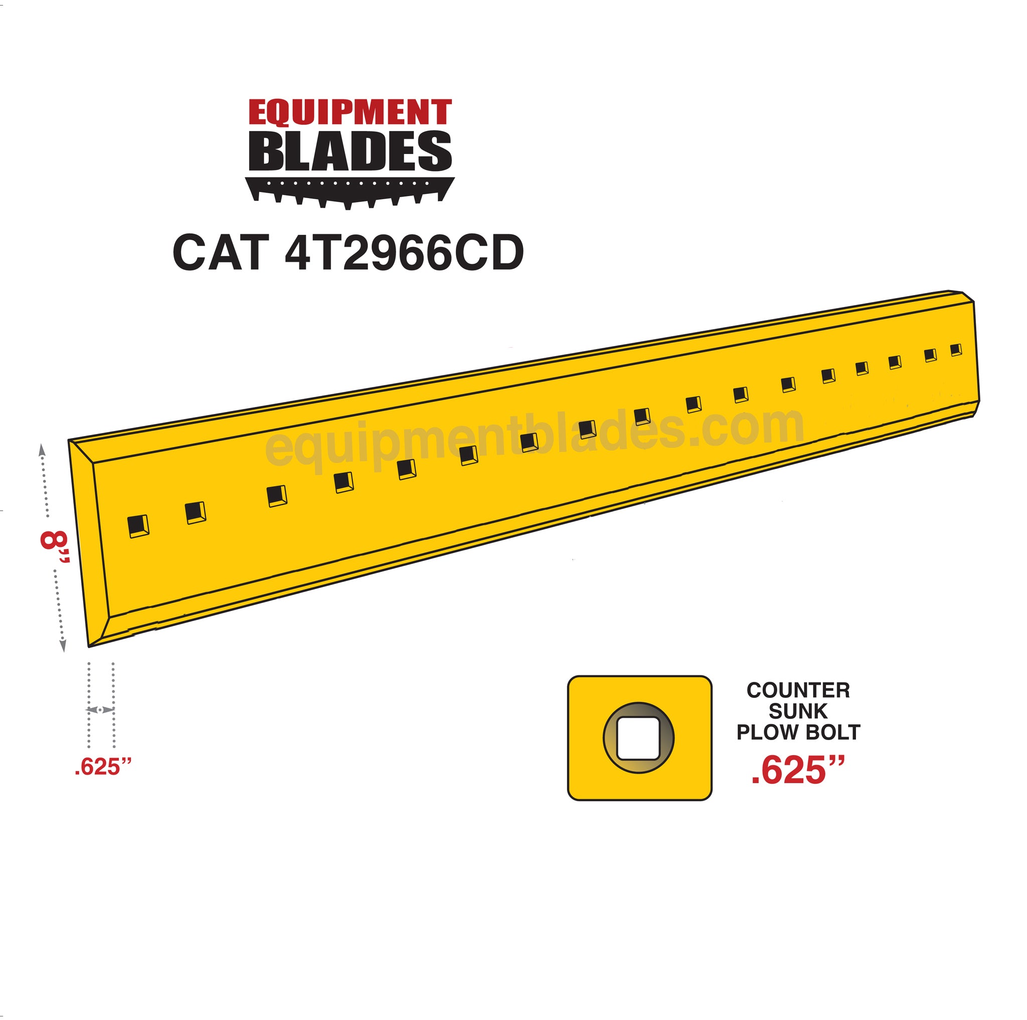 CAT 4T2966CD-Grader Blades-Equipment Blades Inc-Equipment Blades Inc